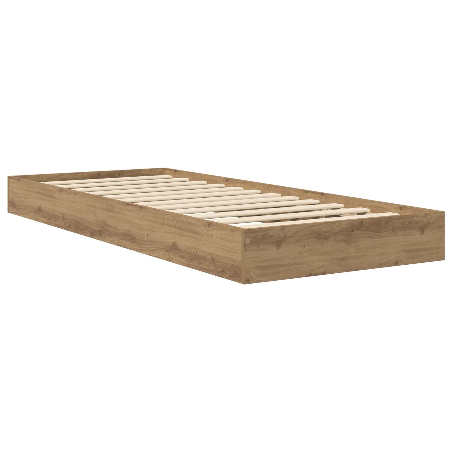 vidaXL Κρεβάτι δαπέδου Artisan Δρυς 80 x 200 cm Επεξεργασμένο Ξύλο