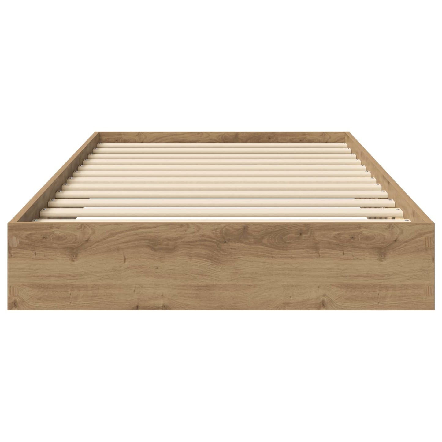 vidaXL Κρεβάτι δαπέδου Artisan Δρυς 80 x 200 cm Επεξεργασμένο Ξύλο