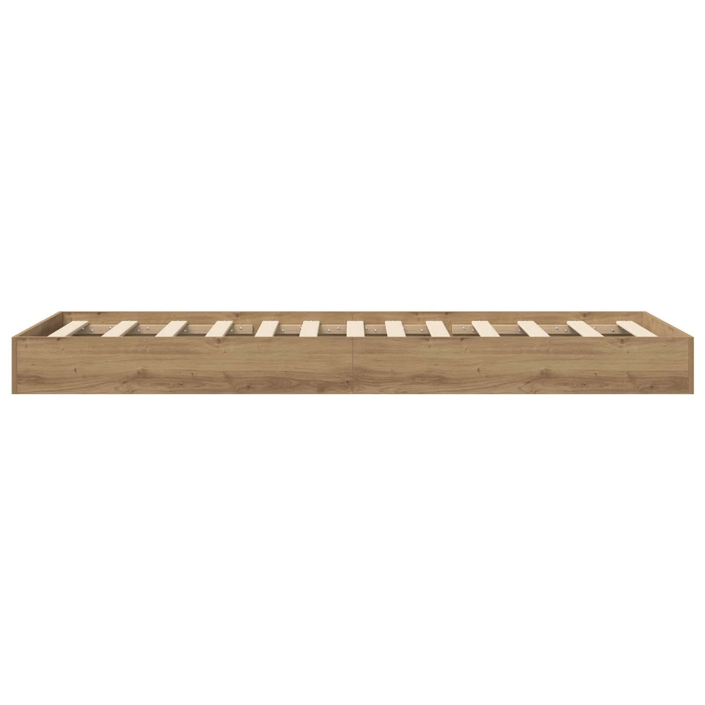 vidaXL Κρεβάτι δαπέδου Artisan Δρυς 80 x 200 cm Επεξεργασμένο Ξύλο