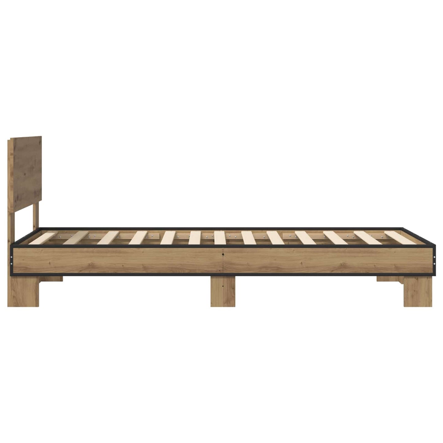 vidaXL Κρεβάτι με Κεφαλάρι Artisan Δρυς 80 x 200 cm Επεξεργασμένο Ξύλο