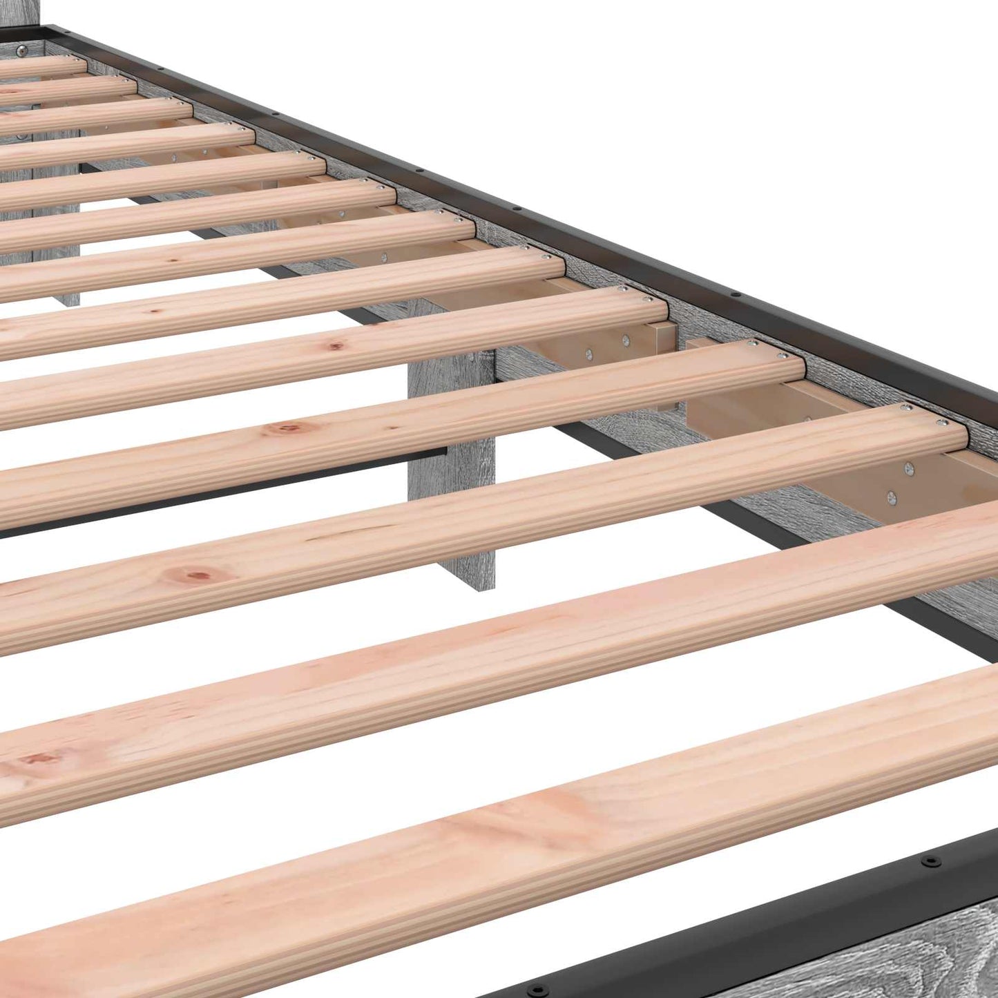 vidaXL Κρεβάτι με Κεφαλάρι Γκρι Sonoma 80 x 200 cm Επεξεργασμένο Ξύλο