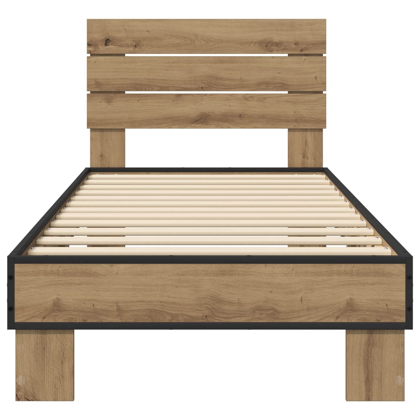 vidaXL Κρεβάτι με Κεφαλάρι Artisan Δρυς 80 x 200 cm Επεξεργασμένο Ξύλο