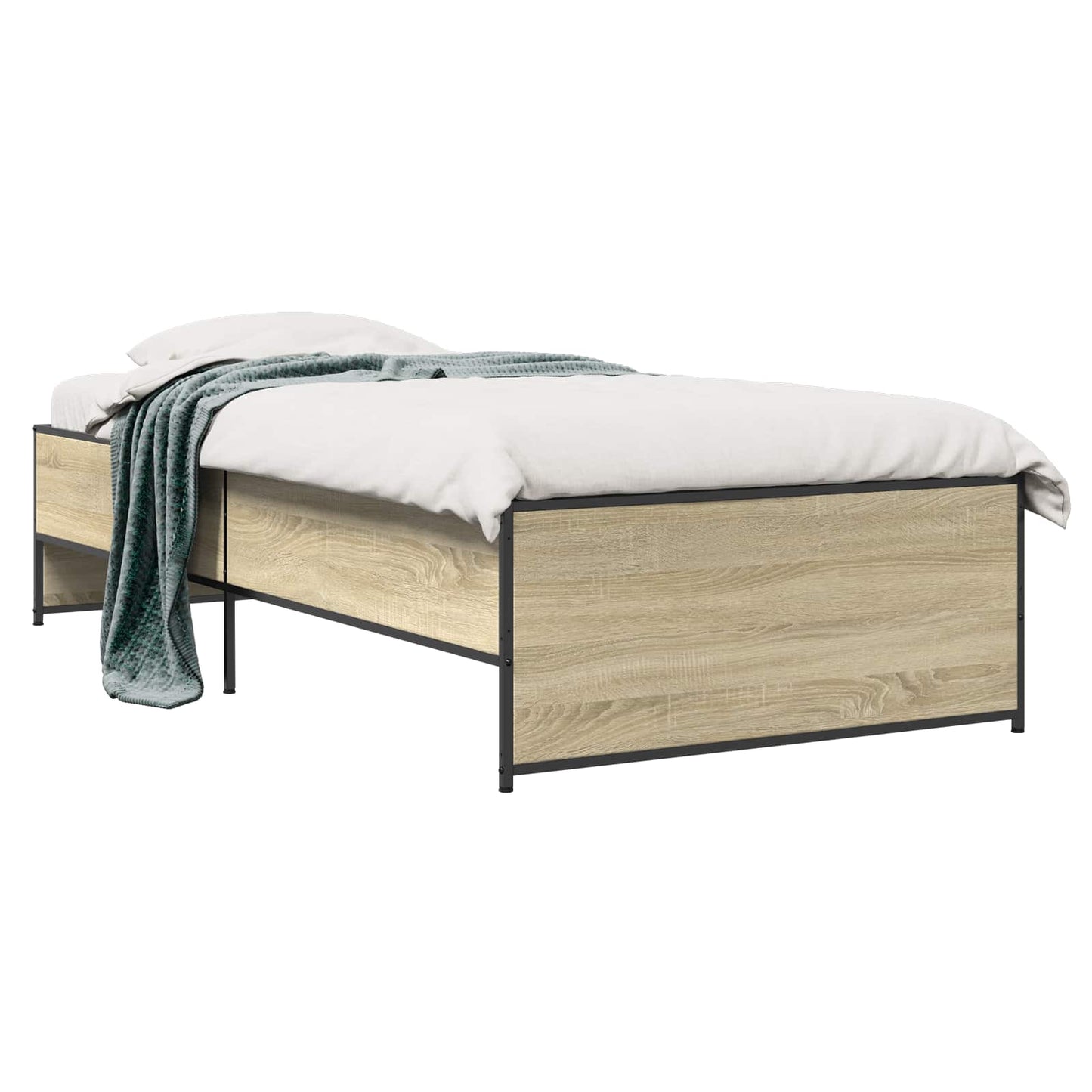vidaXL Σκελετός Κρεβατιού Sonoma Δρυς 80 x 200 cm Επεξεργασμένο Ξύλο