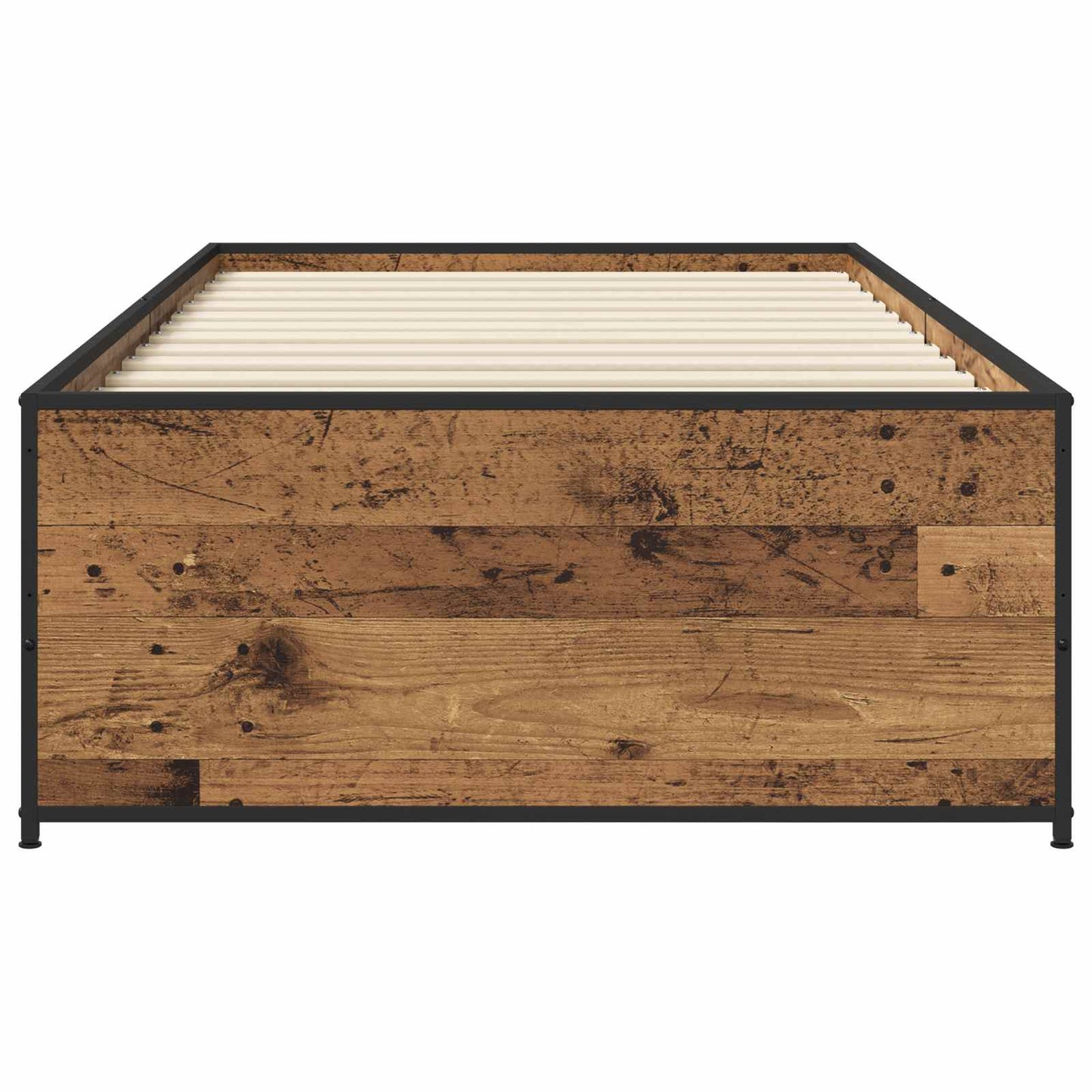vidaXL Σκελετός Κρεβατιού Παλαιωμένο ξύλο 80 x 200 cm