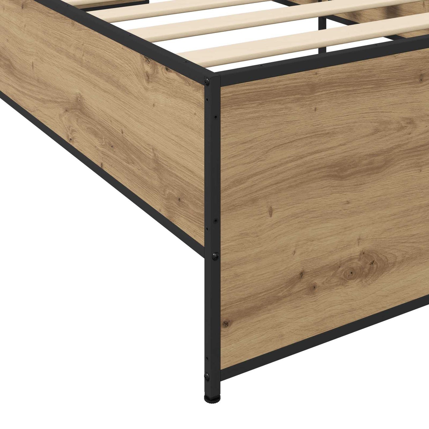 vidaXL Σκελετός Κρεβατιού Artisan Δρυς 80 x 200 cm Επεξεργασμένο Ξύλο
