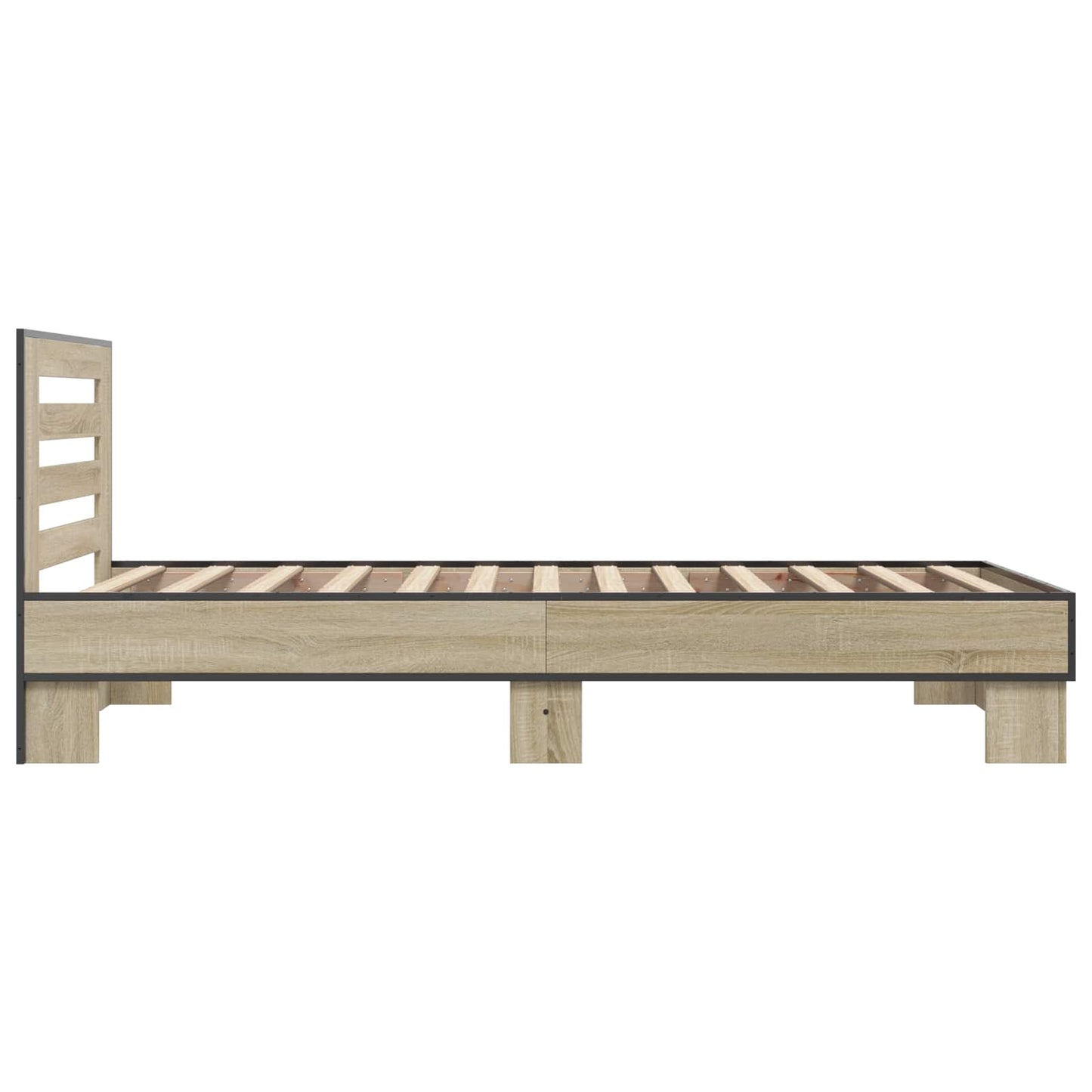 vidaXL Κρεβάτι με Κεφαλάρι Sonoma Δρυς 80 x 200 cm Επεξεργασμένο Ξύλο