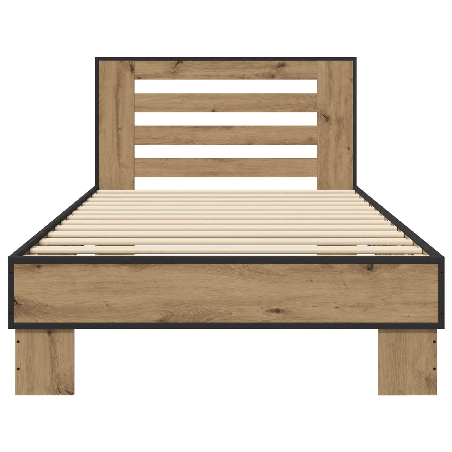 vidaXL Κρεβάτι με Κεφαλάρι Artisan Δρυς 80 x 200 cm Επεξεργασμένο Ξύλο