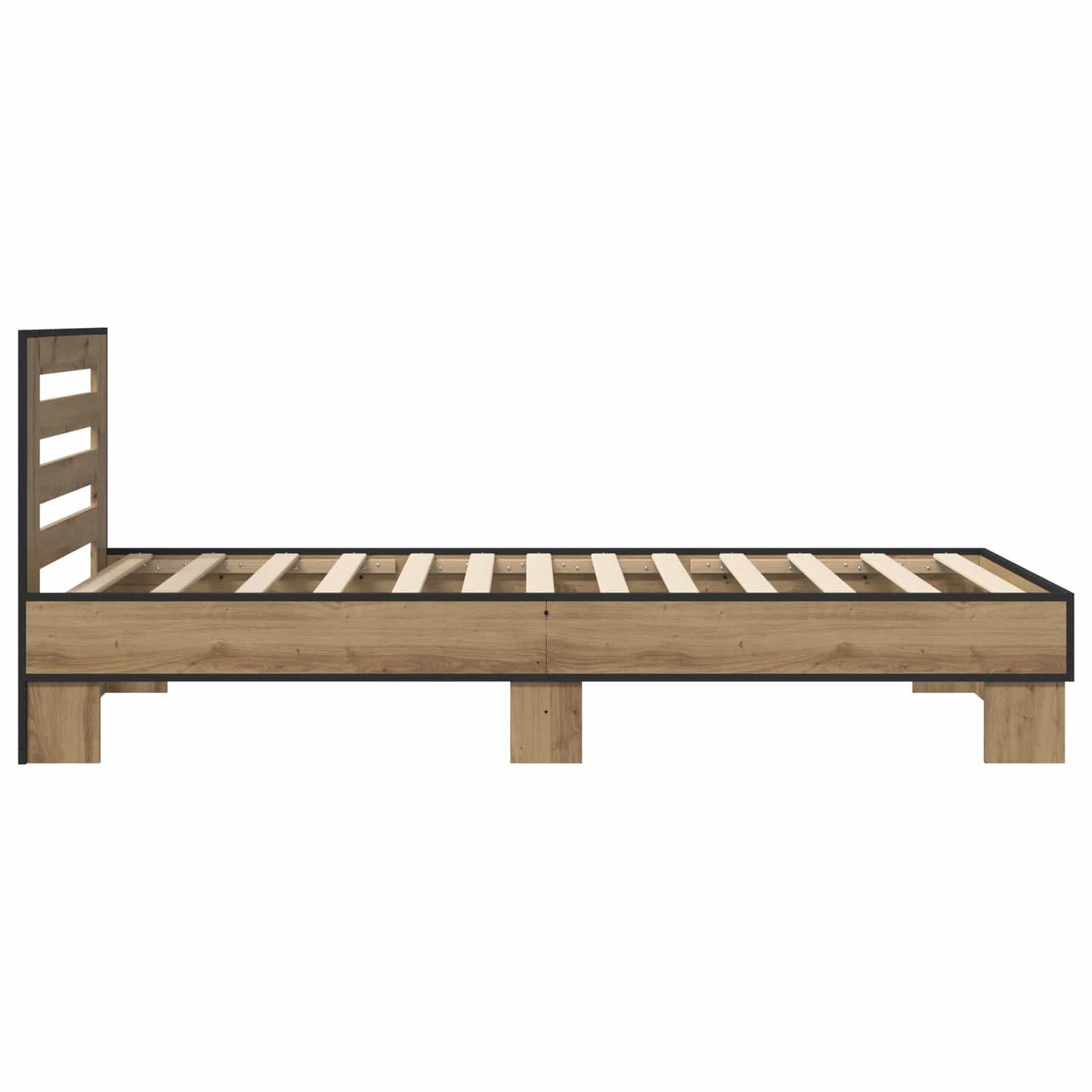 vidaXL Κρεβάτι με Κεφαλάρι Artisan Δρυς 80 x 200 cm Επεξεργασμένο Ξύλο