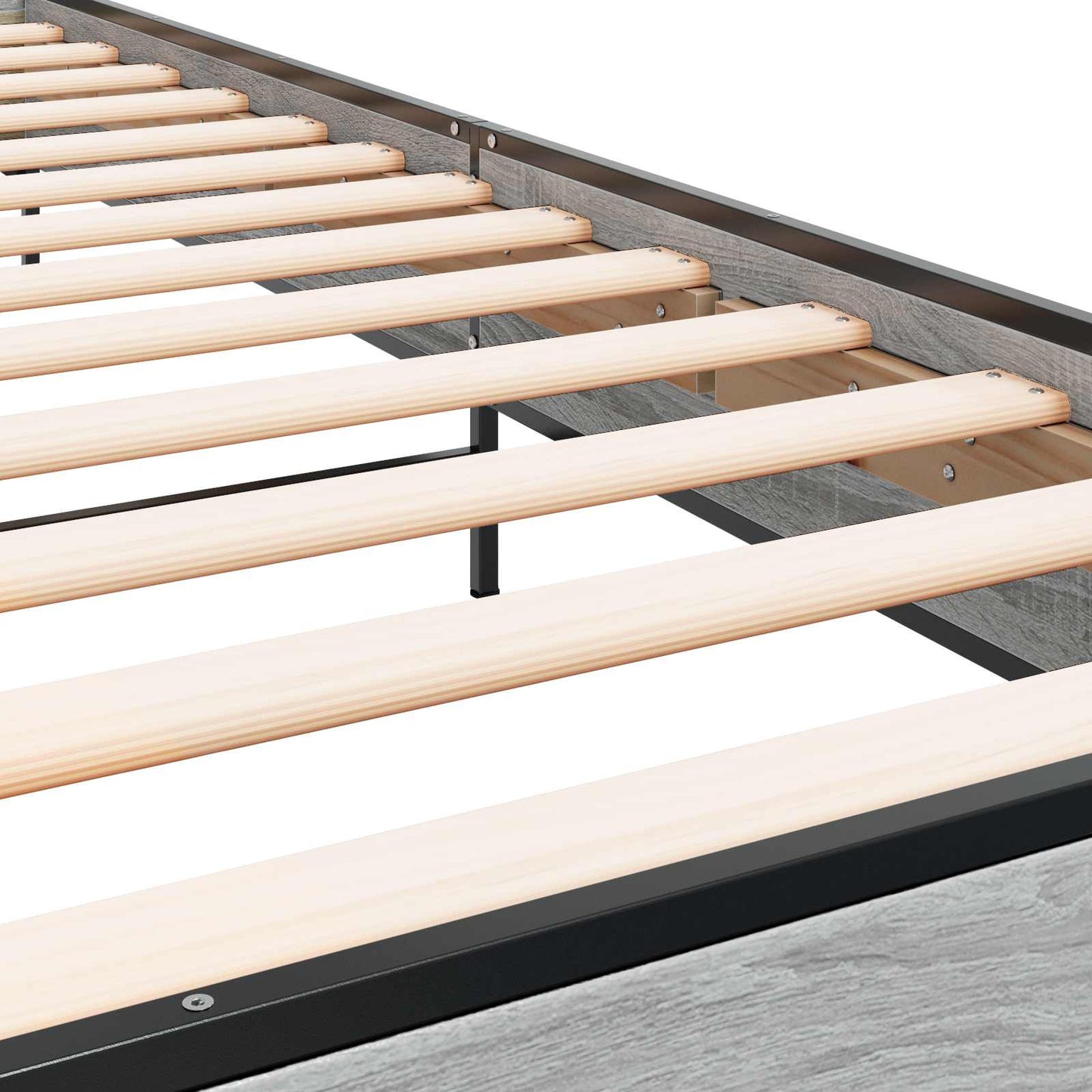vidaXL Κρεβάτι με Κεφαλάρι Γκρι Sonoma 80 x 200 cm Επεξεργασμένο Ξύλο