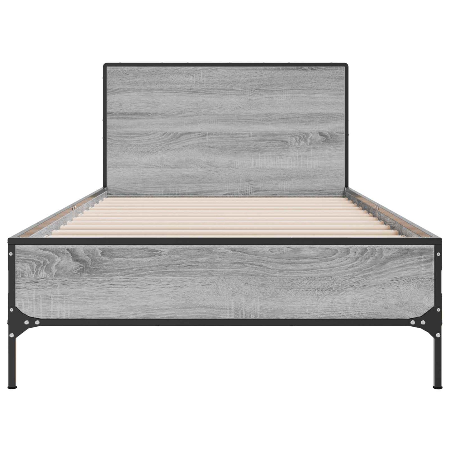 vidaXL Κρεβάτι με Κεφαλάρι Γκρι Sonoma 80 x 200 cm Επεξεργασμένο Ξύλο