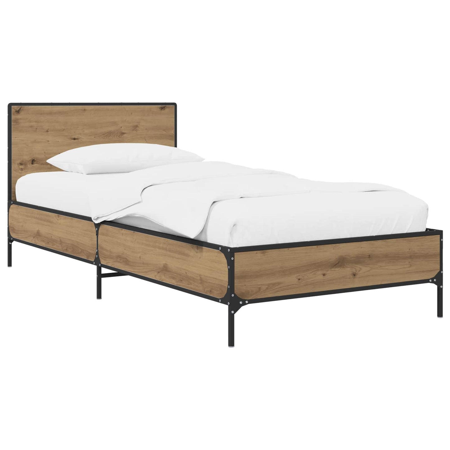 vidaXL Κρεβάτι με Κεφαλάρι Artisian Δρυς 80 x 200 cm