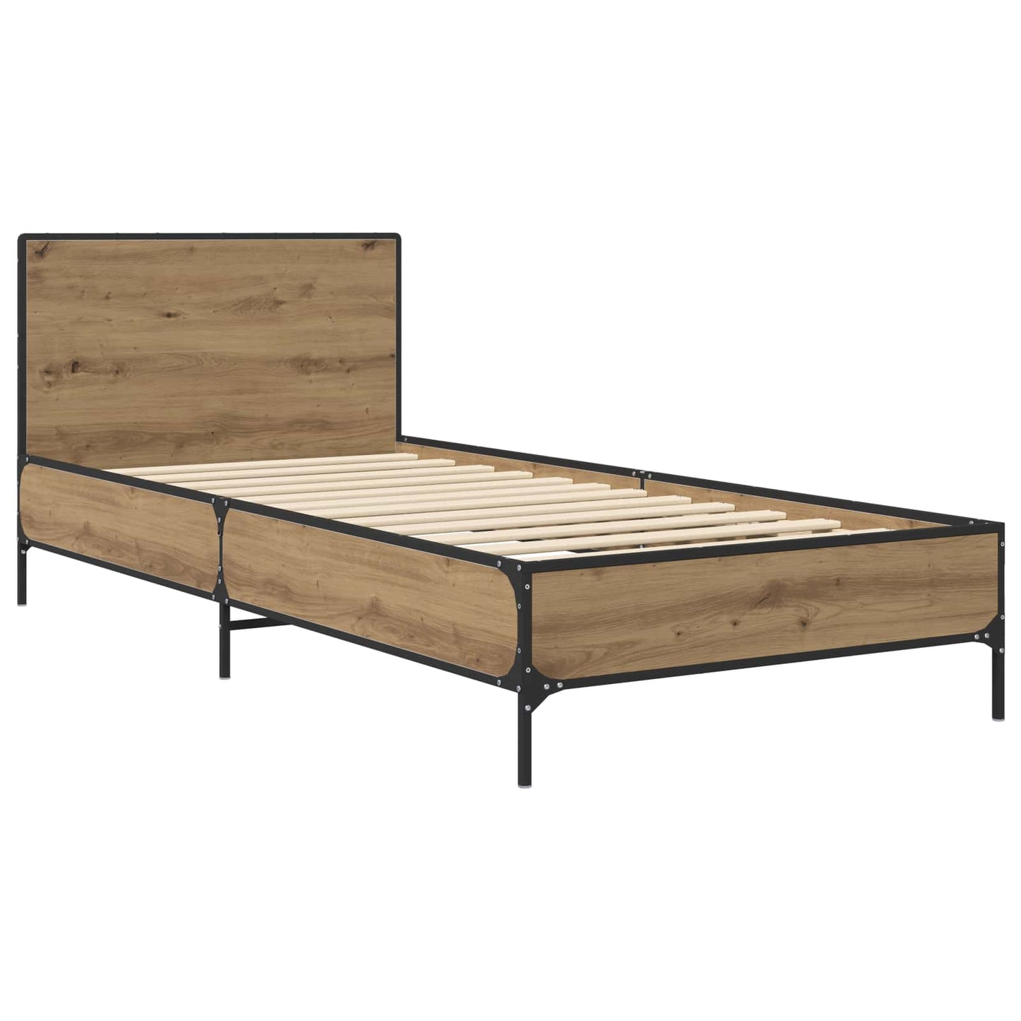 vidaXL Κρεβάτι με Κεφαλάρι Artisian Δρυς 80 x 200 cm
