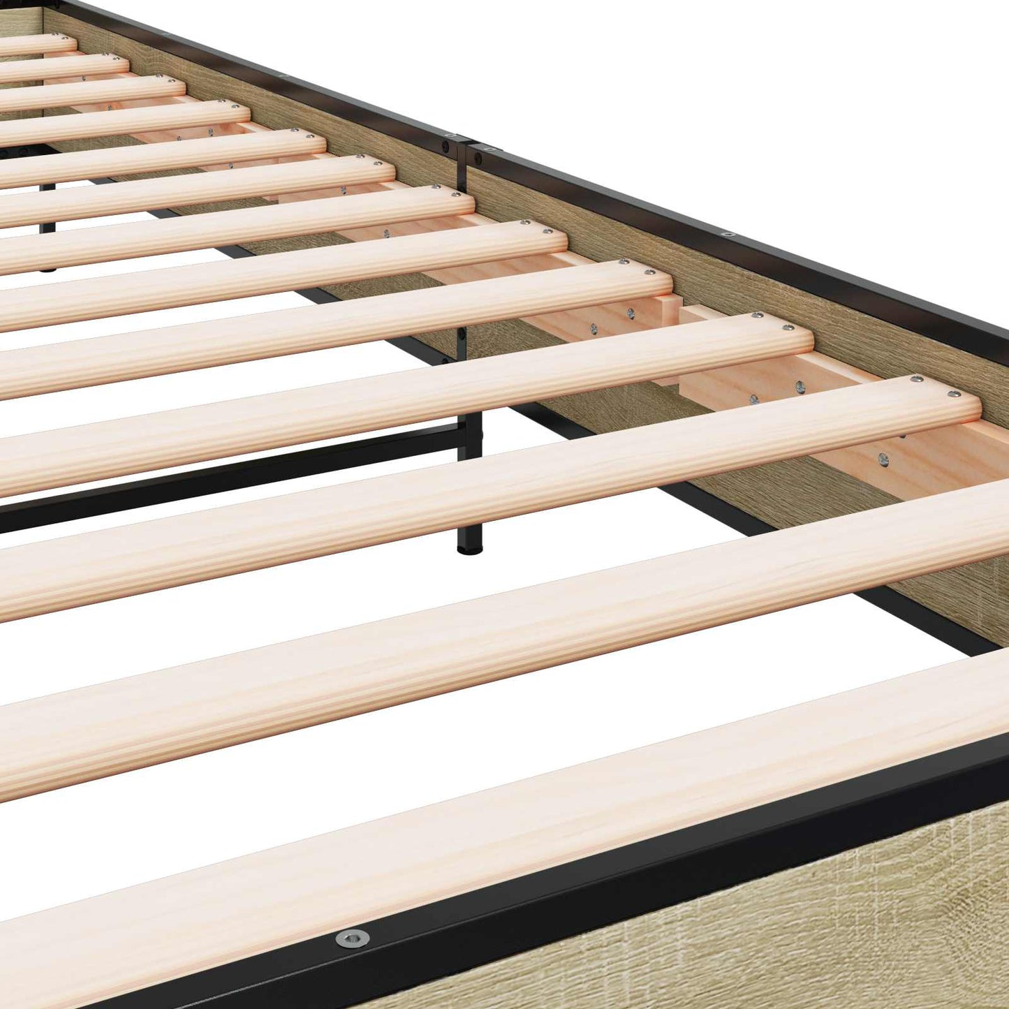 vidaXL Σκελετός Κρεβατιού Sonoma Δρυς 80 x 200 cm Επεξεργασμένο Ξύλο