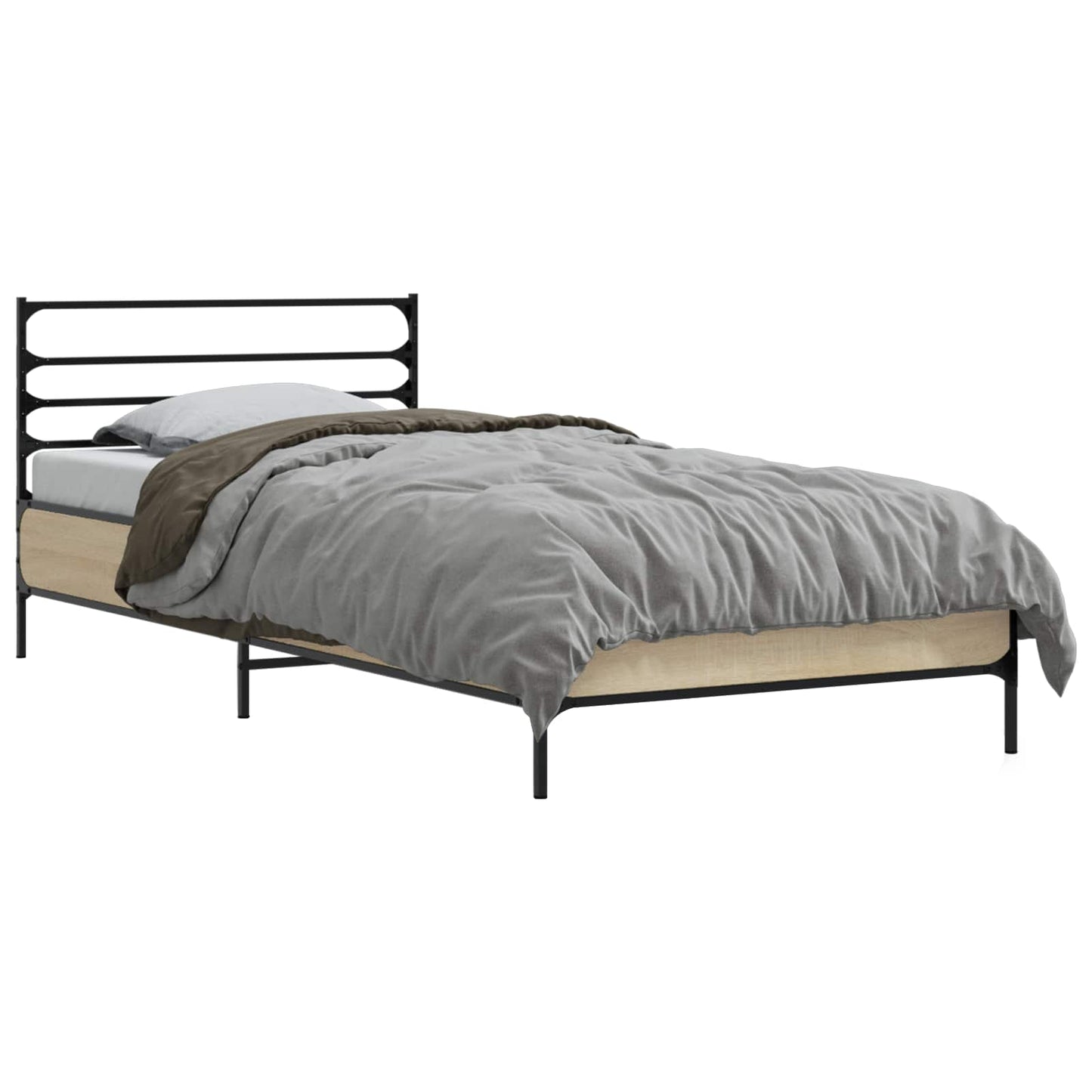 vidaXL Σκελετός Κρεβατιού Sonoma Δρυς 80 x 200 cm Επεξεργασμένο Ξύλο