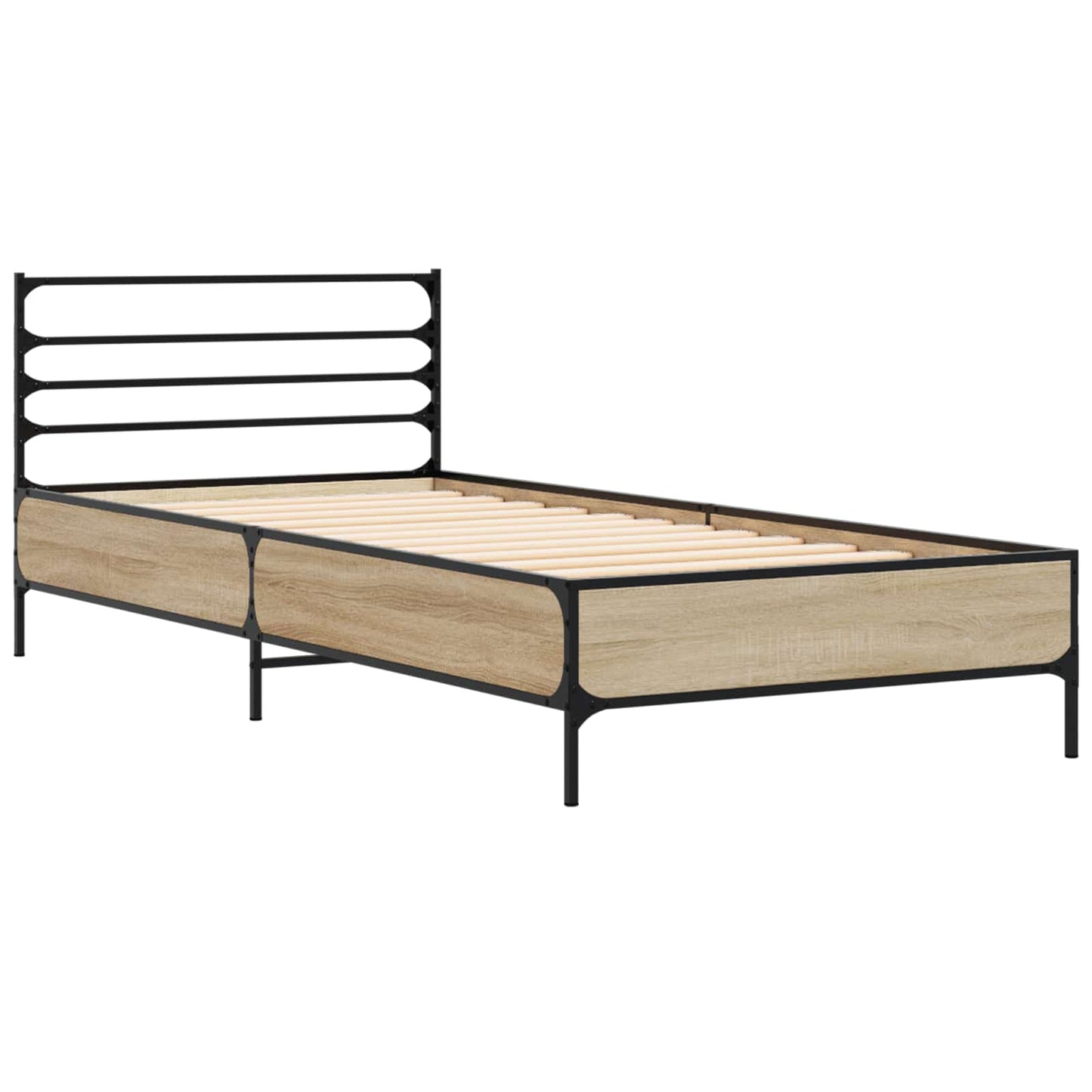 vidaXL Σκελετός Κρεβατιού Sonoma Δρυς 80 x 200 cm Επεξεργασμένο Ξύλο