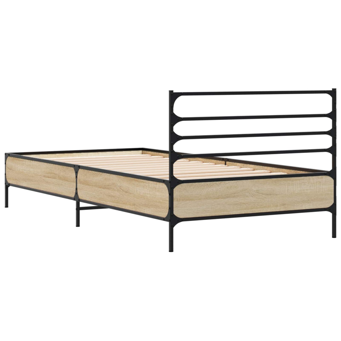 vidaXL Σκελετός Κρεβατιού Sonoma Δρυς 80 x 200 cm Επεξεργασμένο Ξύλο