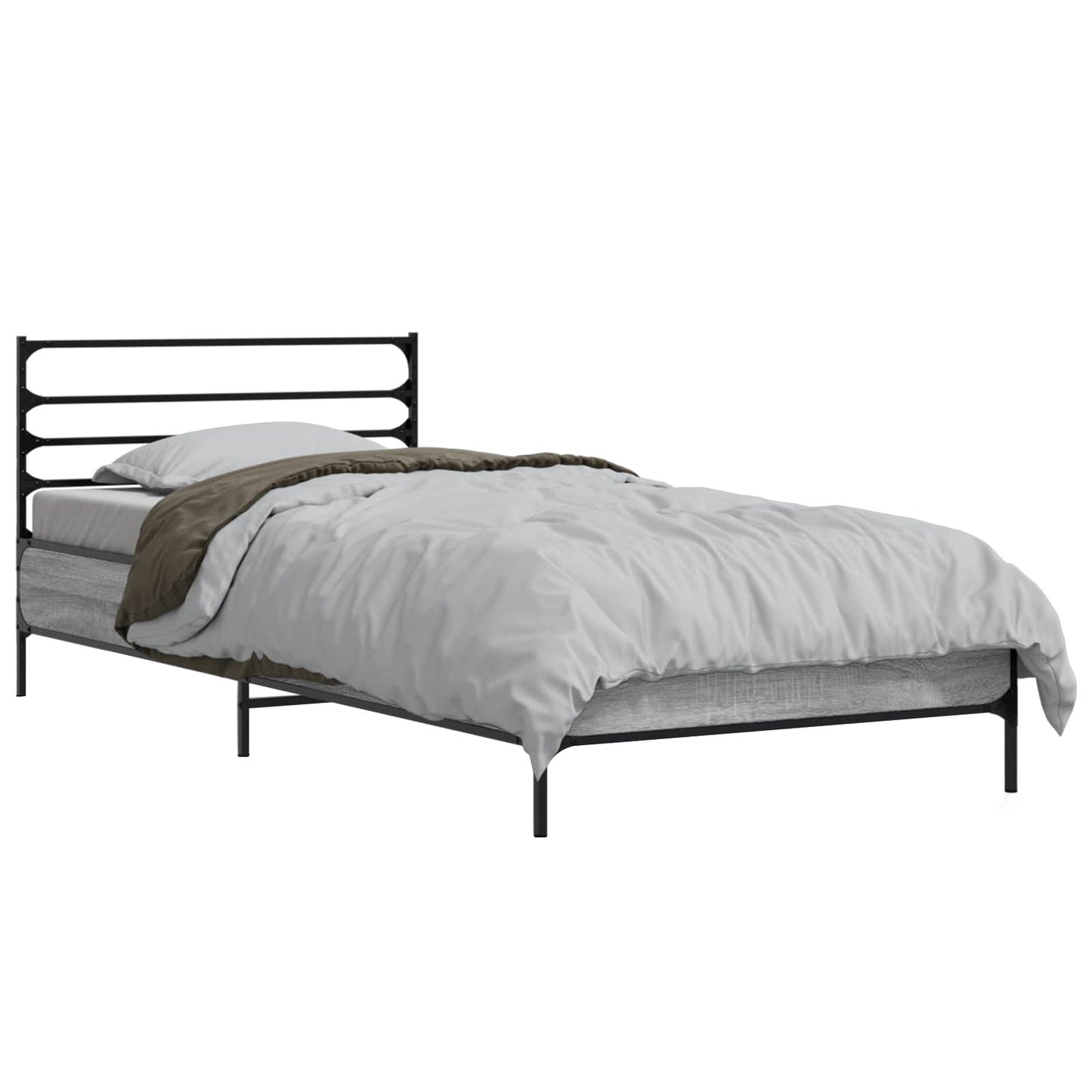 vidaXL Σκελετός Κρεβατιού Γκρι Sonoma 80 x 200 cm Επεξεργασμένο Ξύλο