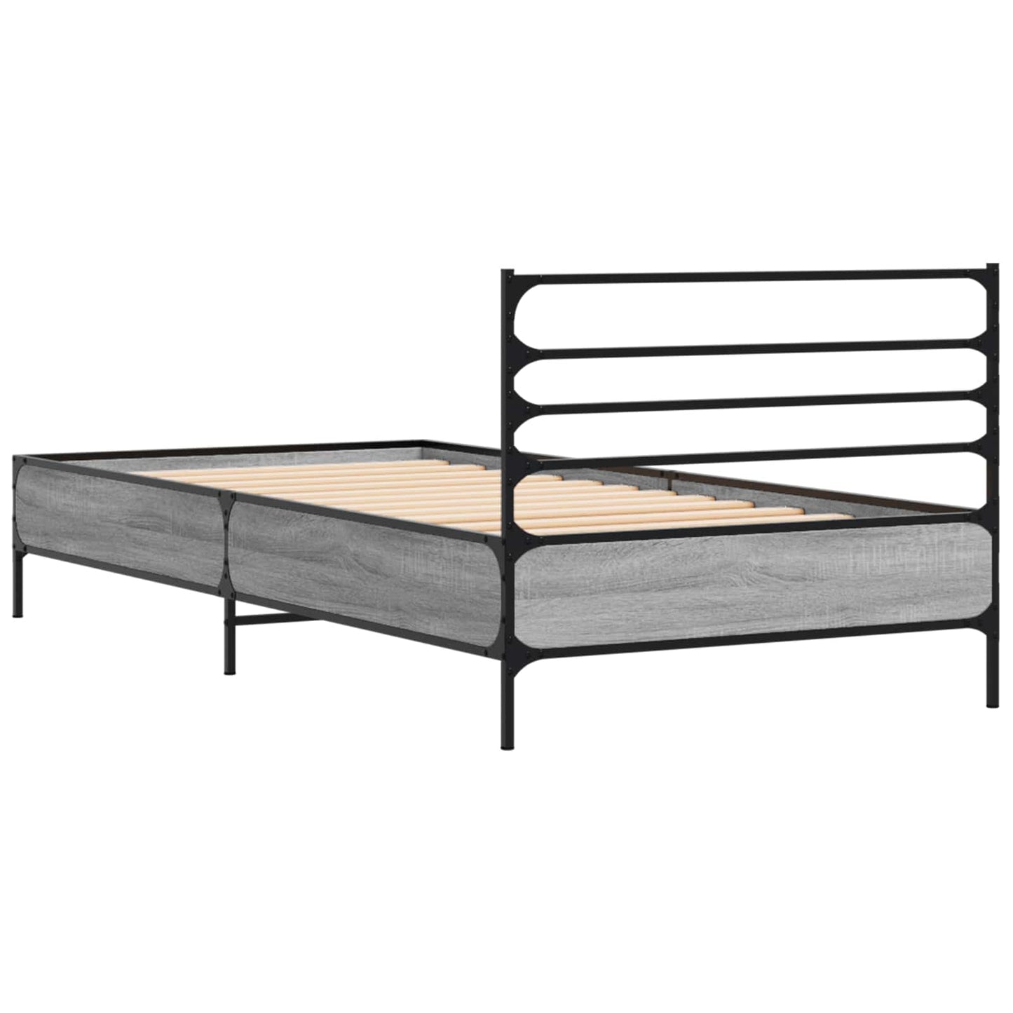 vidaXL Σκελετός Κρεβατιού Γκρι Sonoma 80 x 200 cm Επεξεργασμένο Ξύλο