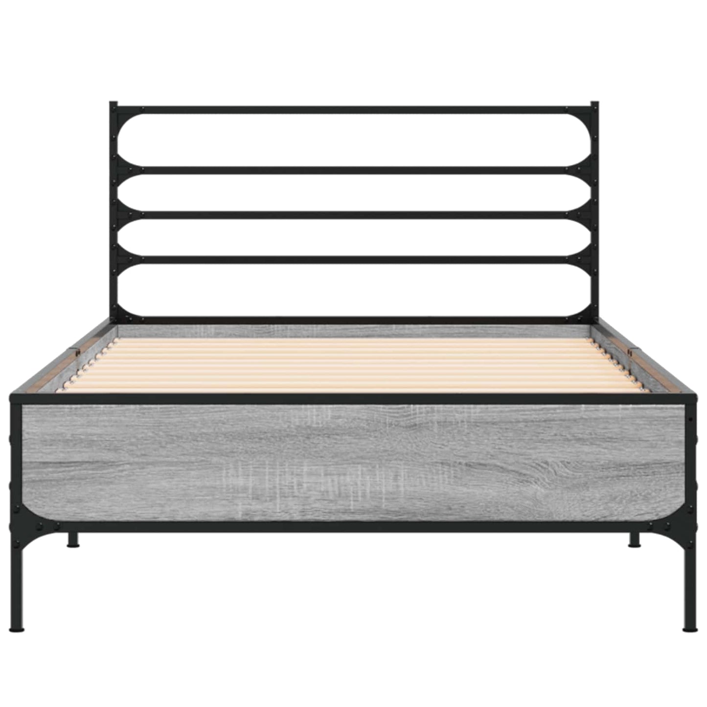 vidaXL Σκελετός Κρεβατιού Γκρι Sonoma 80 x 200 cm Επεξεργασμένο Ξύλο