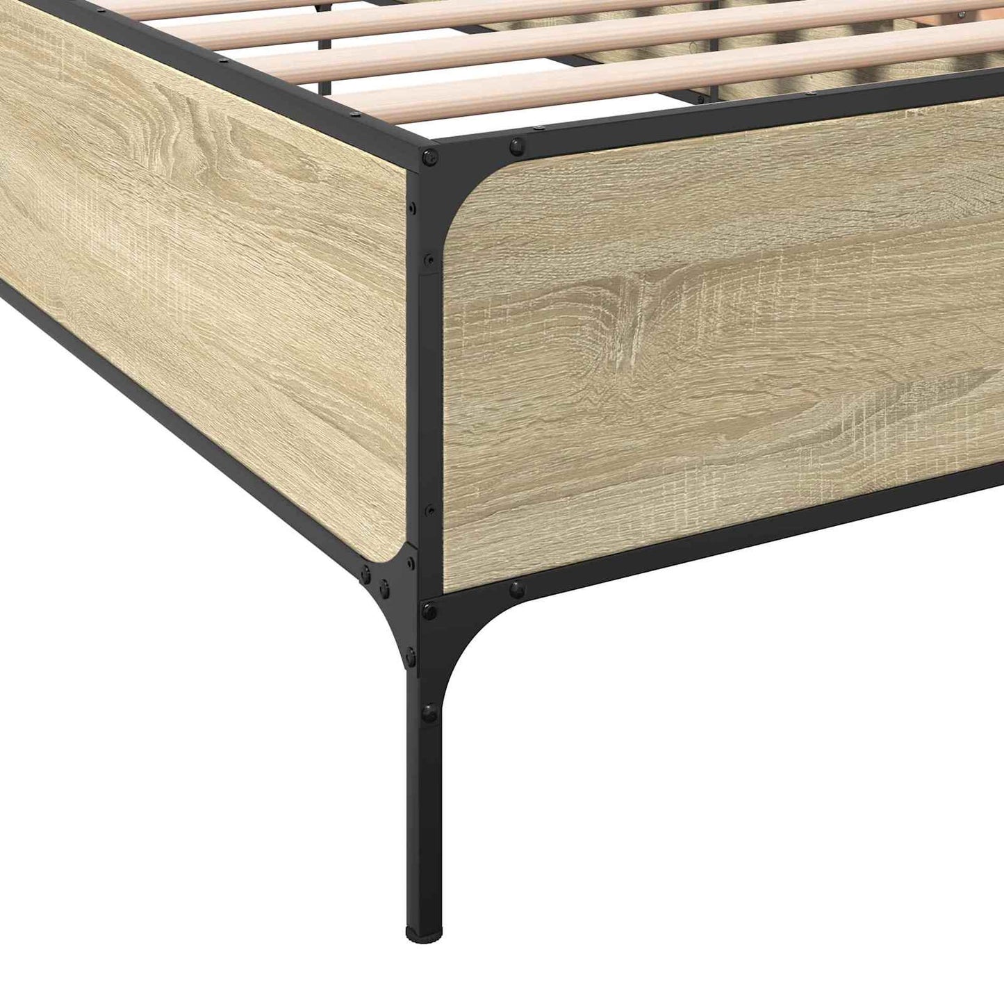vidaXL Σκελετός Κρεβατιού Sonoma Δρυς 80 x 200 cm Επεξεργασμένο Ξύλο