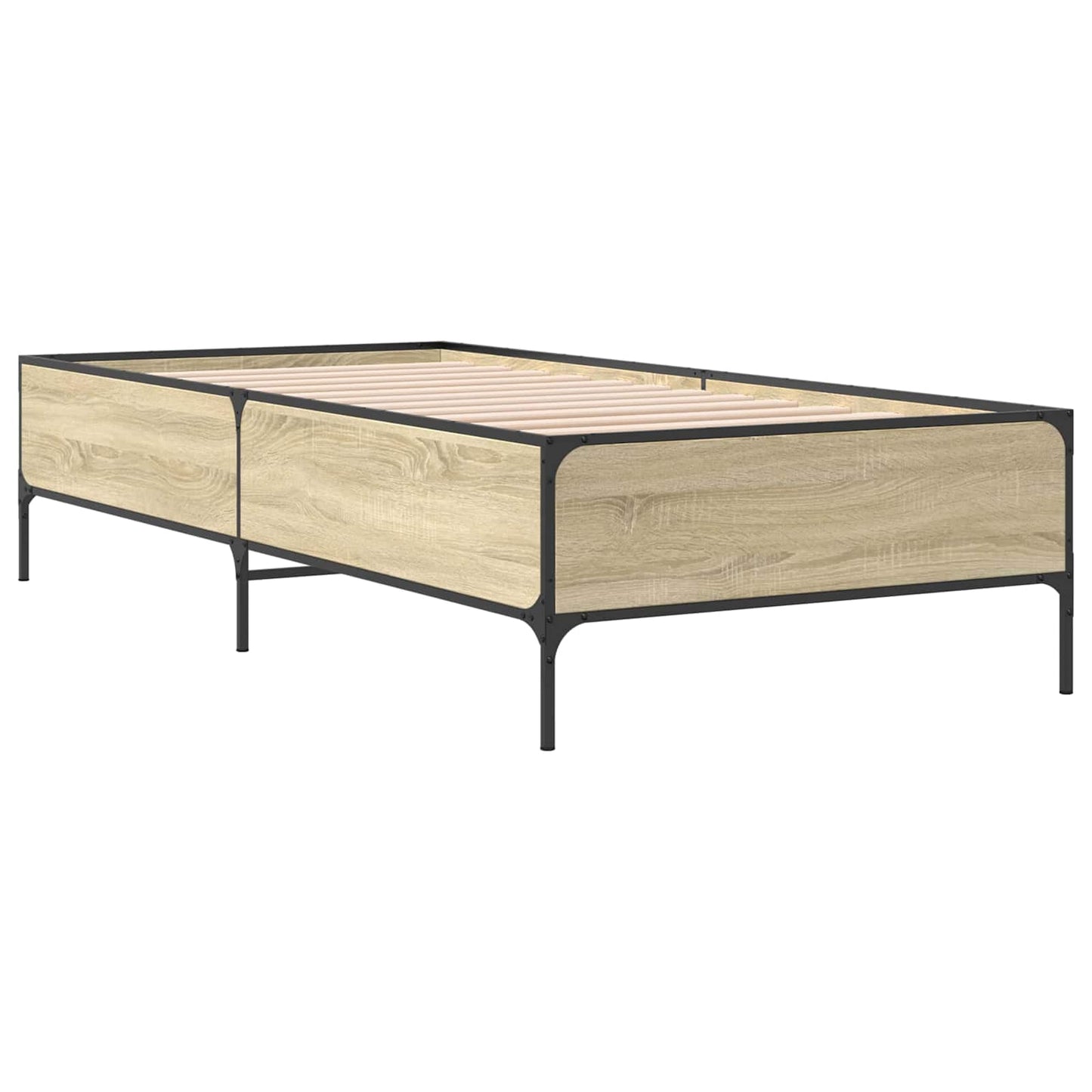 vidaXL Σκελετός Κρεβατιού Sonoma Δρυς 80 x 200 cm Επεξεργασμένο Ξύλο