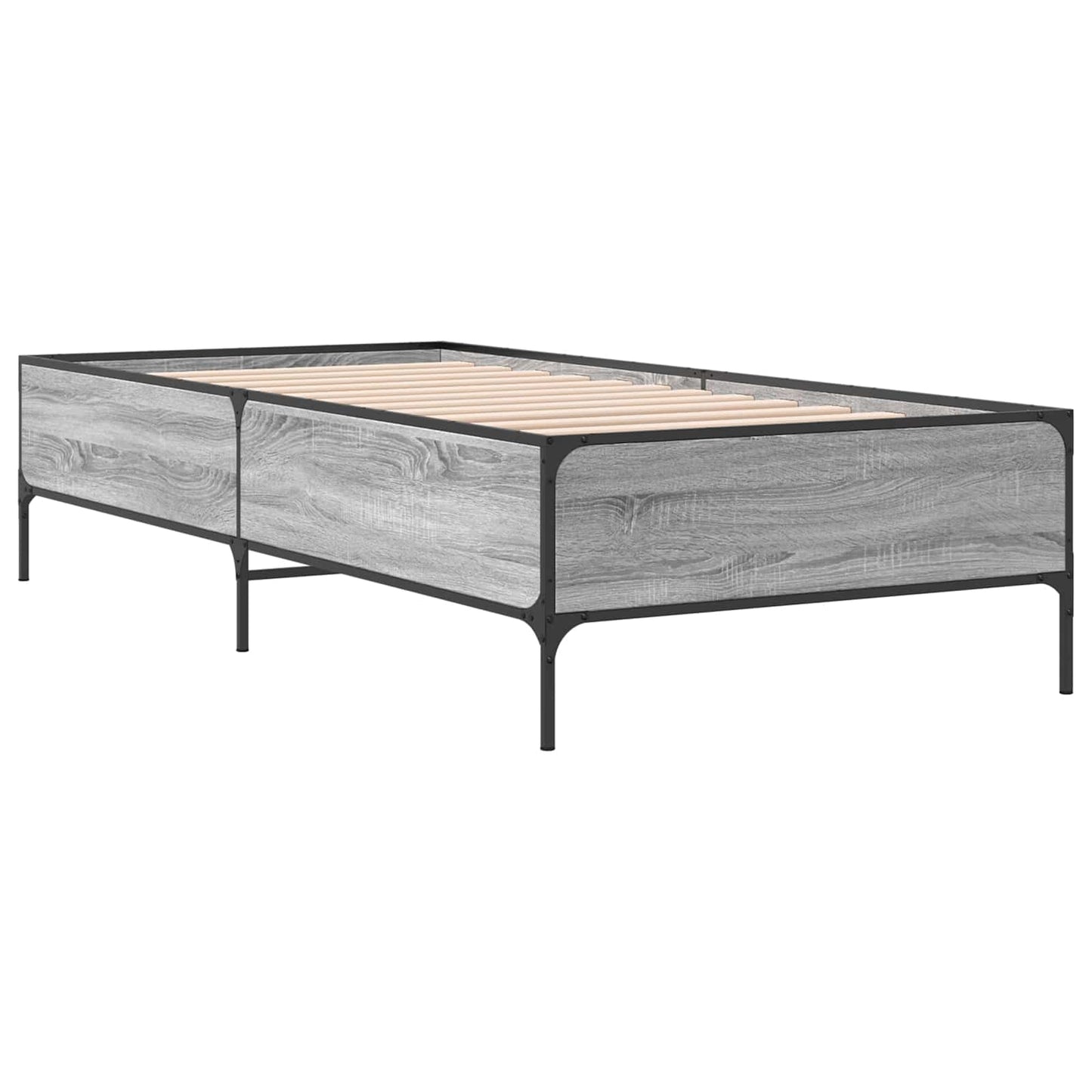 vidaXL Σκελετός Κρεβατιού Γκρι Sonoma 80 x 200 cm Επεξεργασμένο Ξύλο