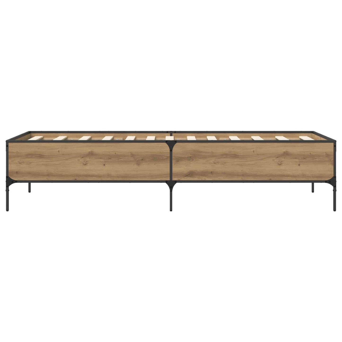 vidaXL Σκελετός Κρεβατιού Artisian Δρυς 80 x 200 cm Επεξεργασμένο Ξύλο