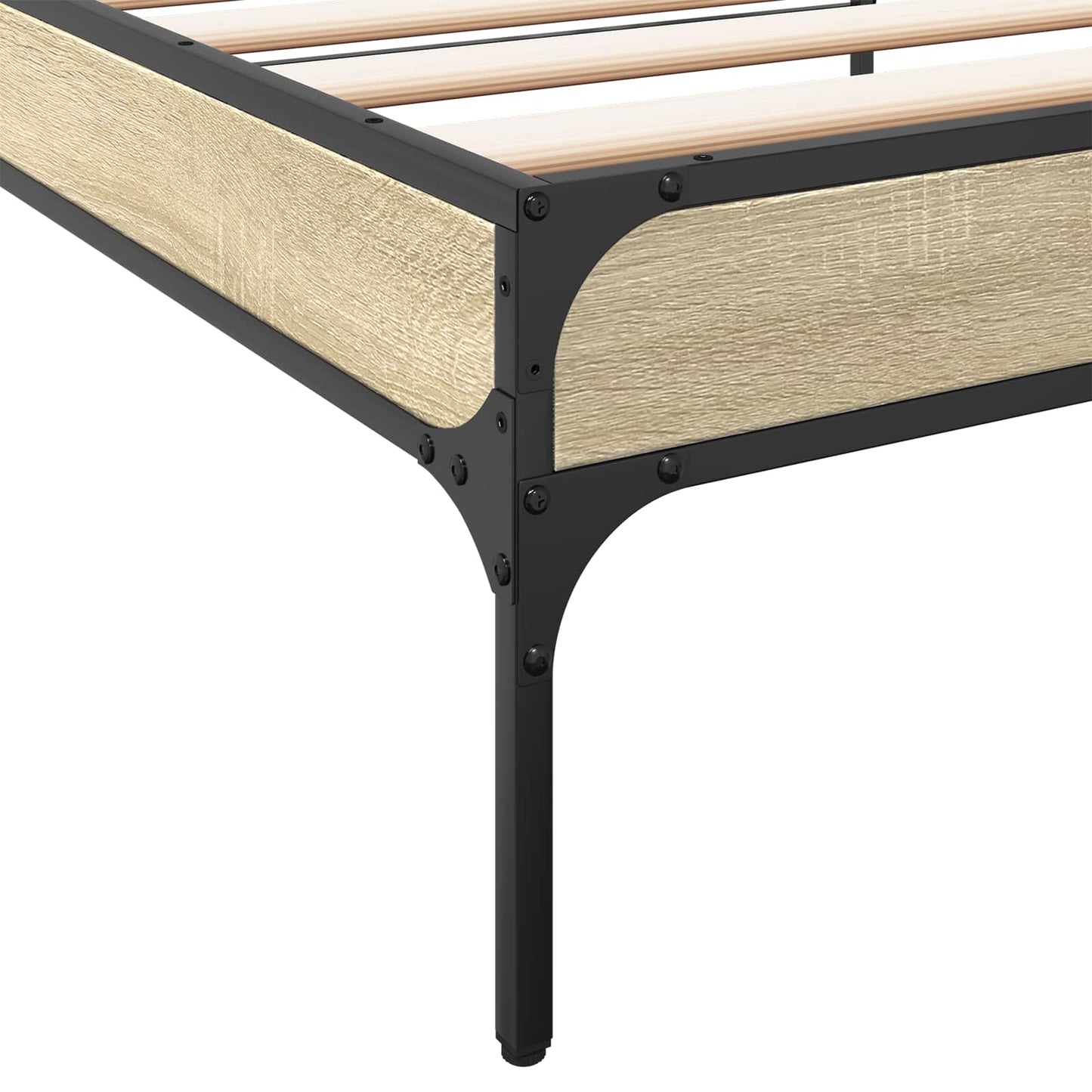 vidaXL Σκελετός Κρεβατιού Sonoma Δρυς 80 x 200 cm Επεξεργασμένο Ξύλο