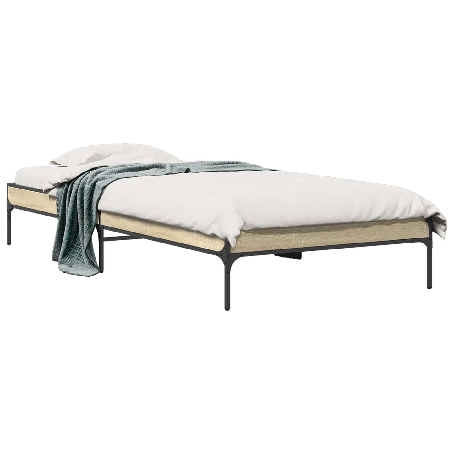 vidaXL Σκελετός Κρεβατιού Sonoma Δρυς 80 x 200 cm Επεξεργασμένο Ξύλο