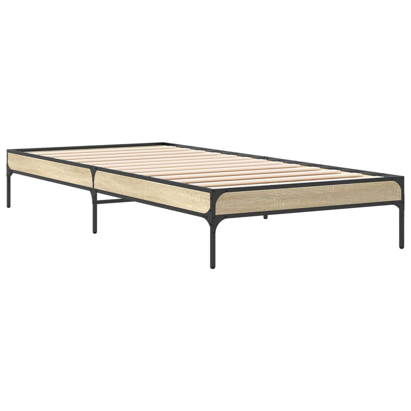 vidaXL Σκελετός Κρεβατιού Sonoma Δρυς 80 x 200 cm Επεξεργασμένο Ξύλο