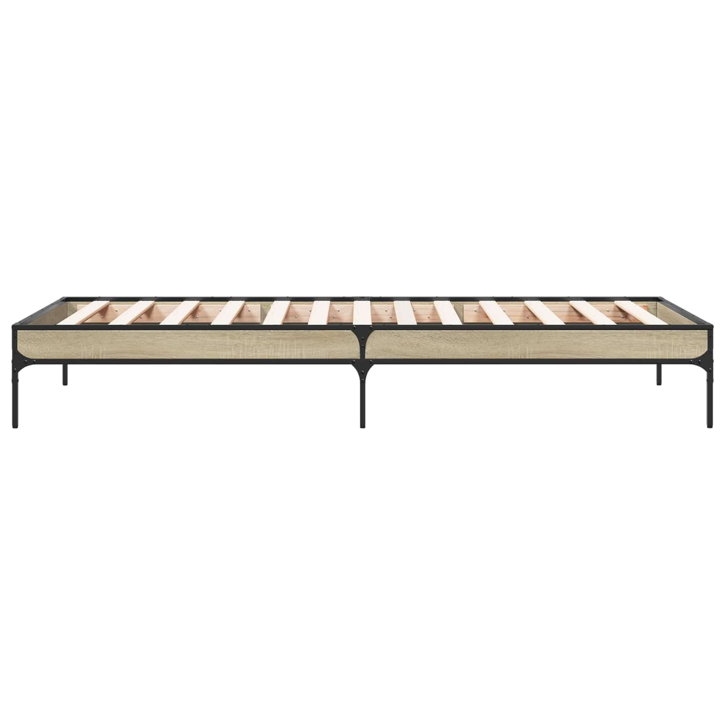 vidaXL Σκελετός Κρεβατιού Sonoma Δρυς 80 x 200 cm Επεξεργασμένο Ξύλο