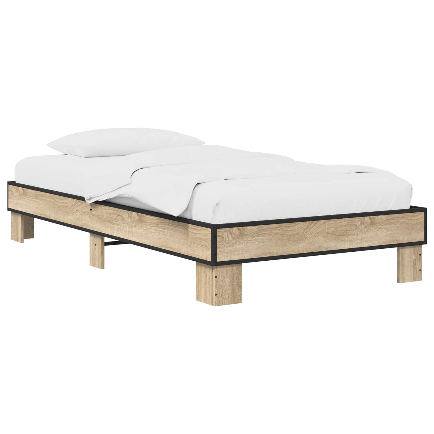 vidaXL Σκελετός Κρεβατιού Sonoma Δρυς 80 x 200 cm Επεξεργασμένο Ξύλο