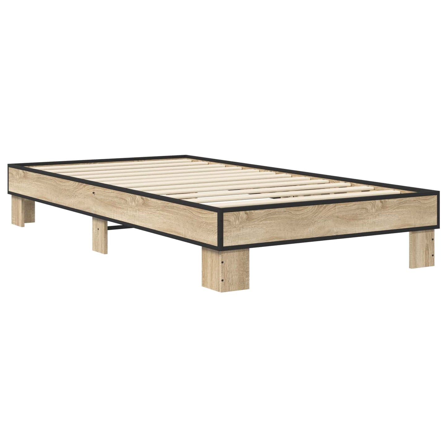 vidaXL Σκελετός Κρεβατιού Sonoma Δρυς 80 x 200 cm Επεξεργασμένο Ξύλο