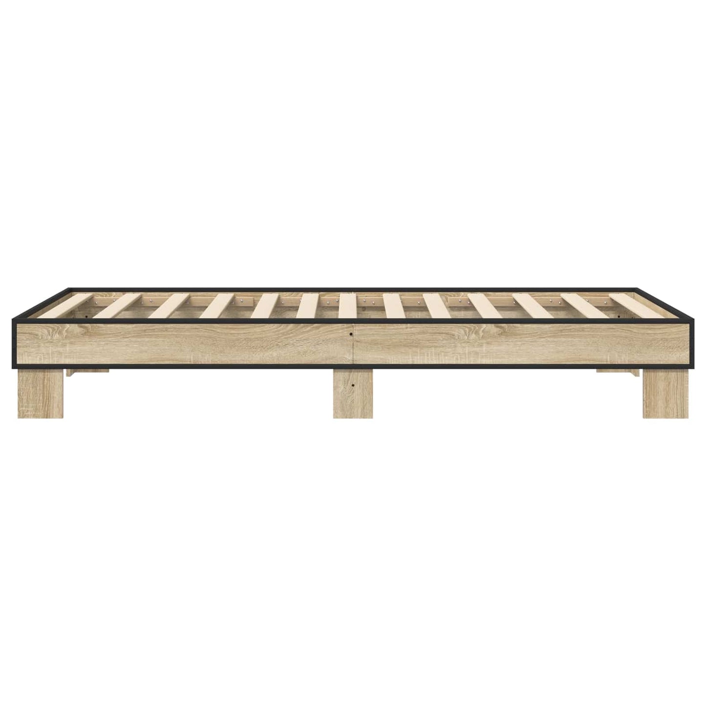 vidaXL Σκελετός Κρεβατιού Sonoma Δρυς 80 x 200 cm Επεξεργασμένο Ξύλο