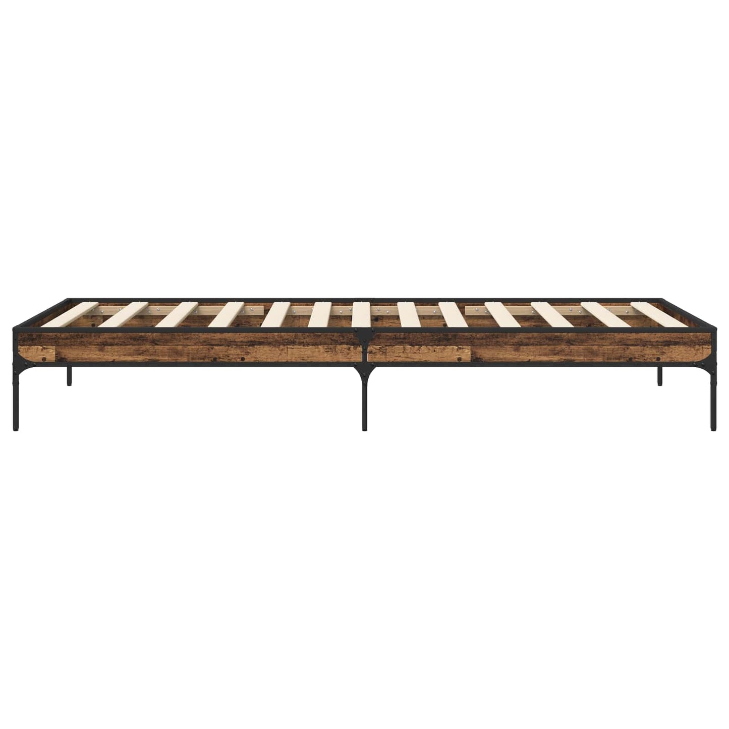 vidaXL Σκελετός Κρεβατιού Παλαιωμένο ξύλο 80 x 200 cm