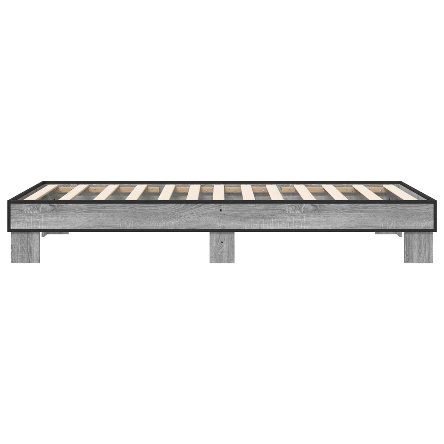 vidaXL Σκελετός Κρεβατιού Γκρι Sonoma 80 x 200 cm Επεξεργασμένο Ξύλο