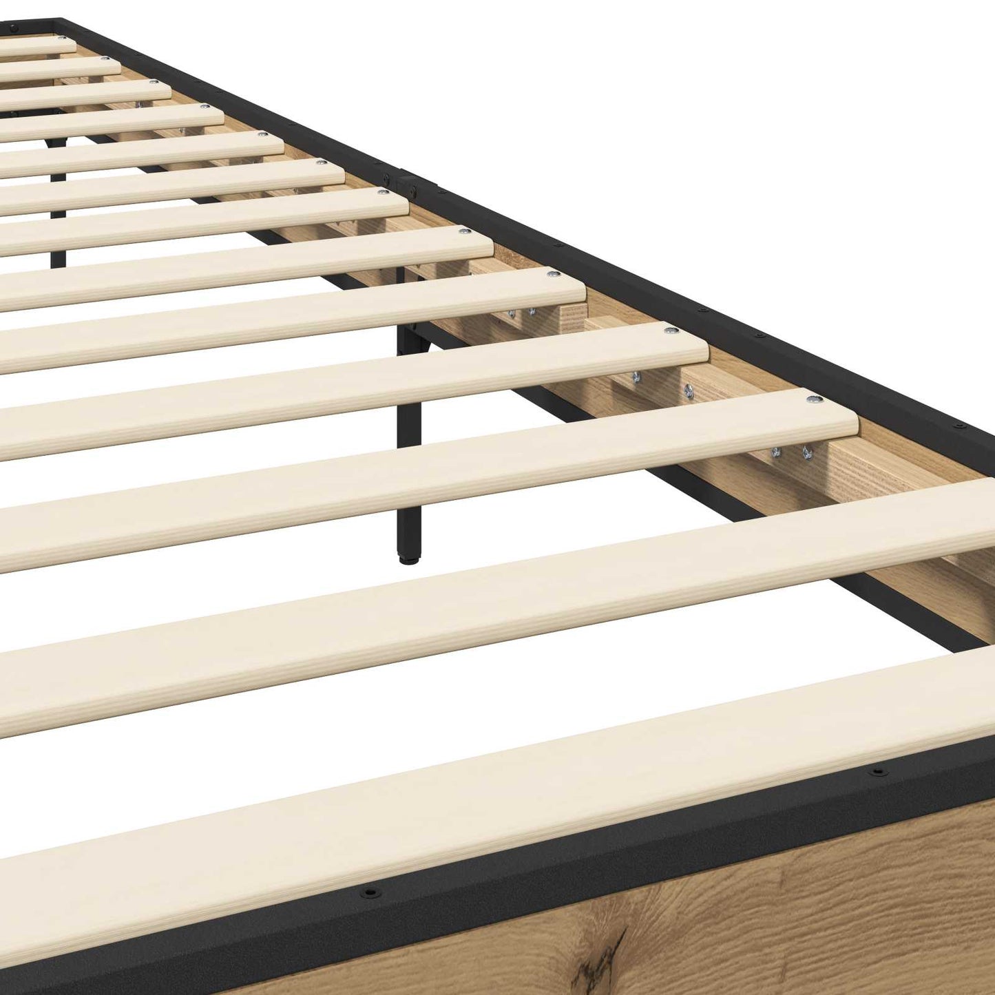 vidaXL Σκελετός Κρεβατιού Artisian Δρυς 80 x 200 cm Επεξεργασμένο Ξύλο