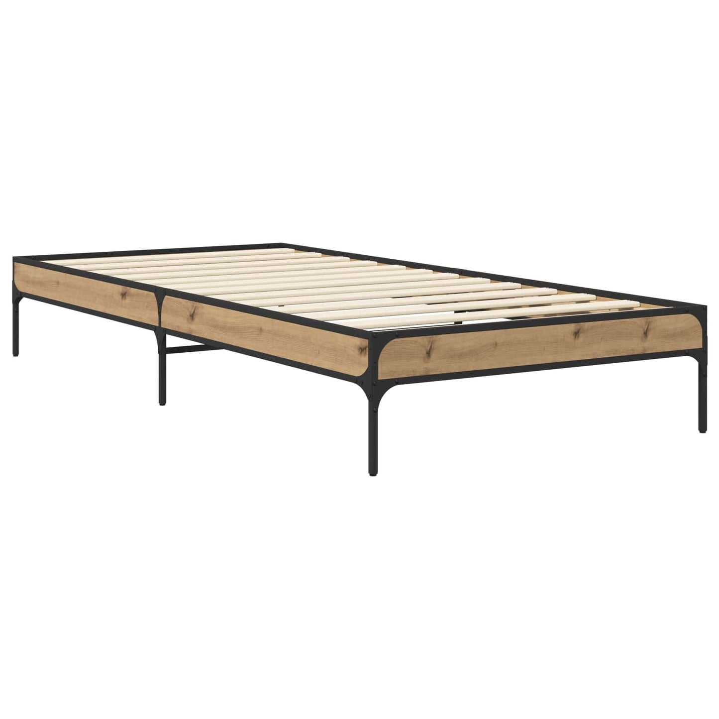 vidaXL Σκελετός Κρεβατιού Artisian Δρυς 80 x 200 cm Επεξεργασμένο Ξύλο