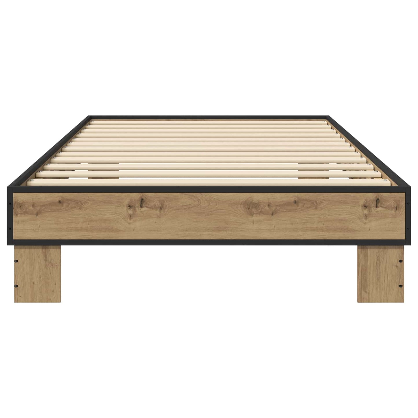 vidaXL Σκελετός Κρεβατιού Artisan Δρυς 80 x 200 cm Επεξεργασμένο Ξύλο