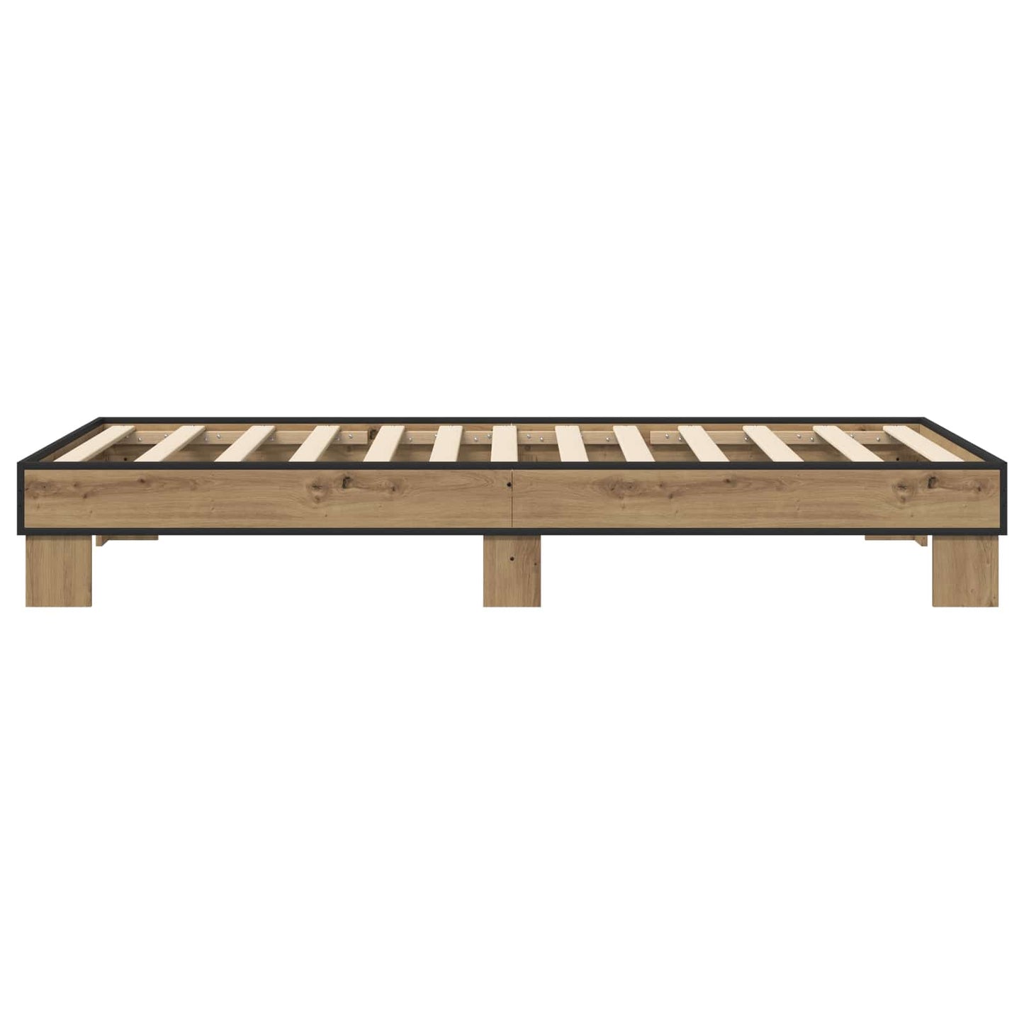 vidaXL Σκελετός Κρεβατιού Artisan Δρυς 80 x 200 cm Επεξεργασμένο Ξύλο