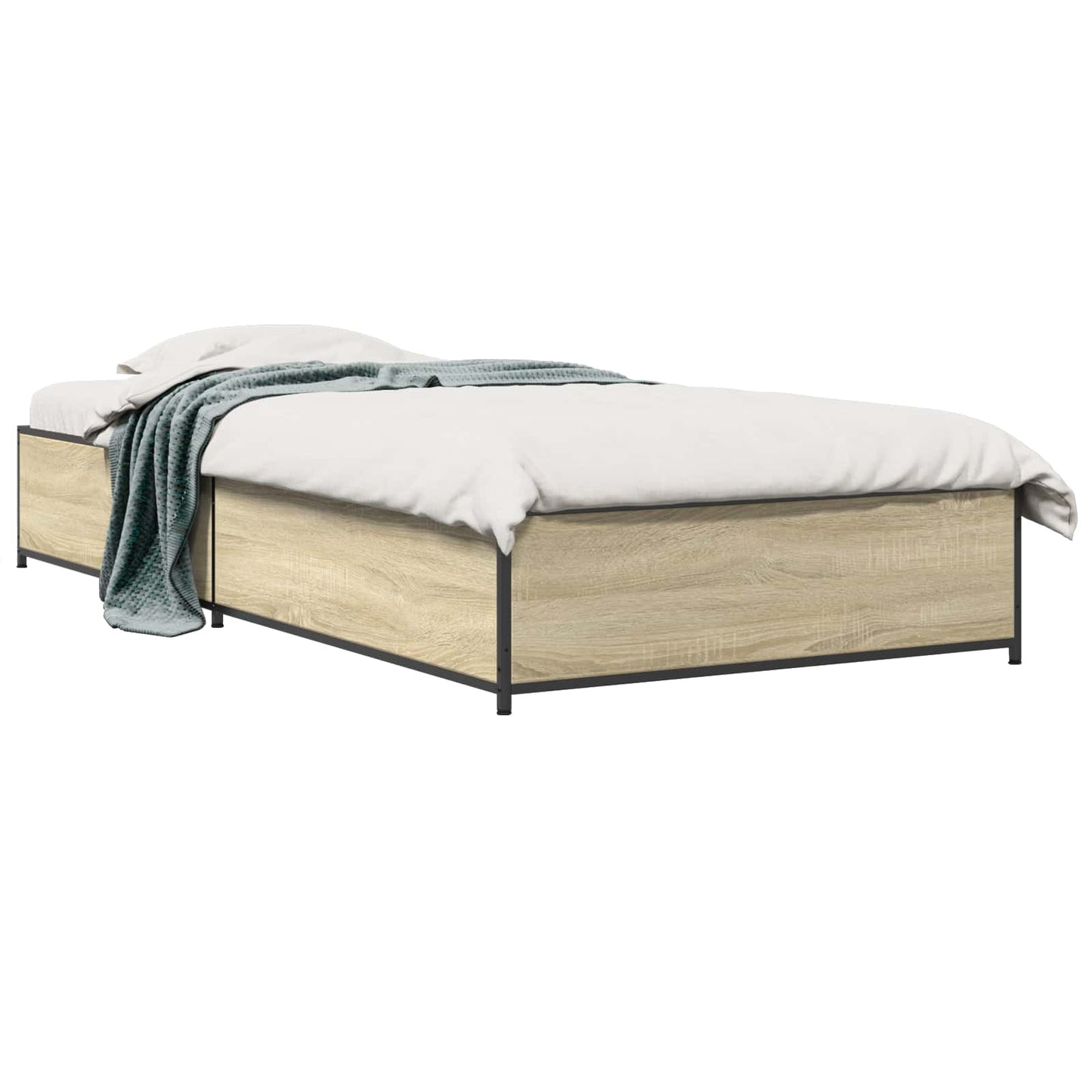 vidaXL Σκελετός Κρεβατιού Sonoma Δρυς 80 x 200 cm Επεξεργασμένο Ξύλο