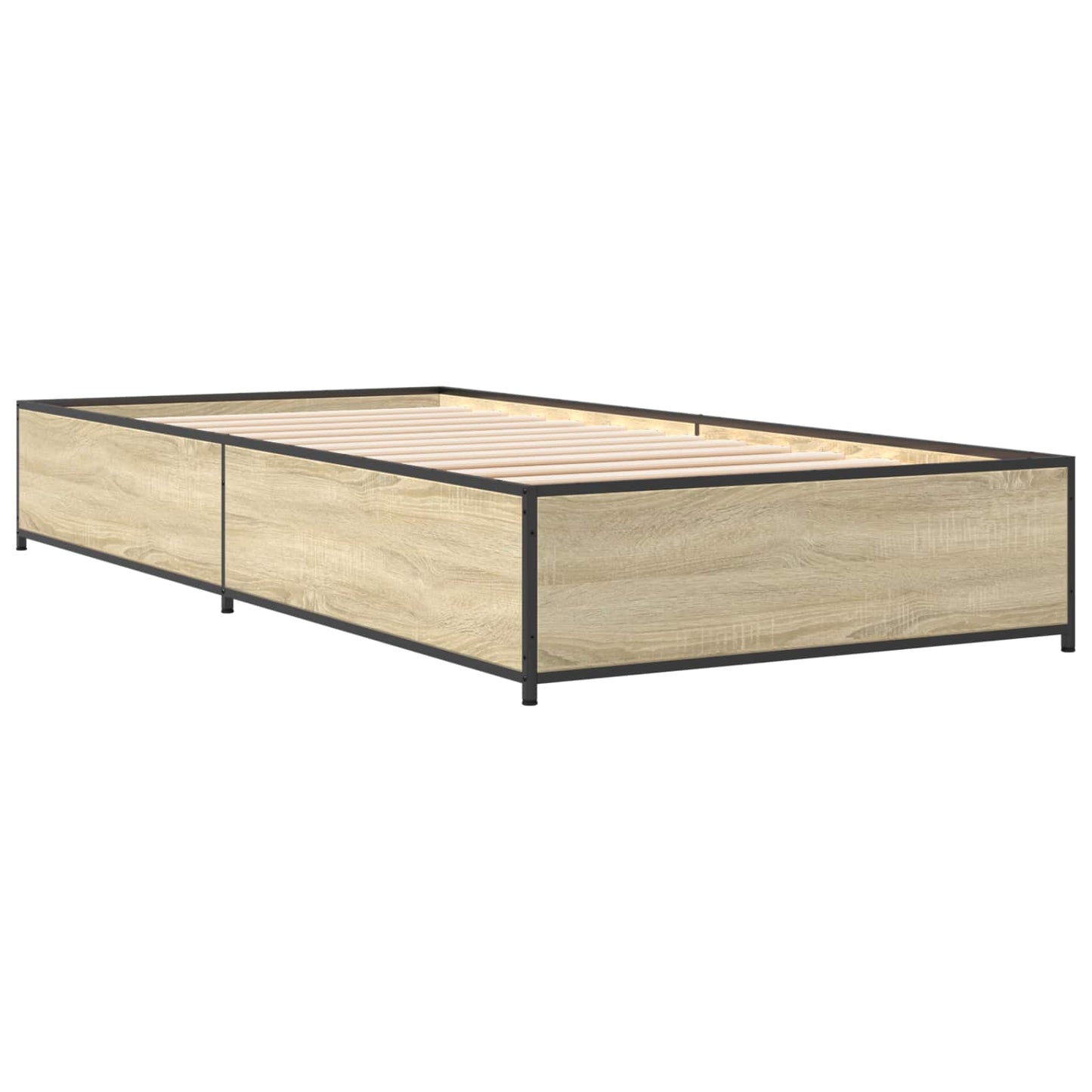 vidaXL Σκελετός Κρεβατιού Sonoma Δρυς 80 x 200 cm Επεξεργασμένο Ξύλο