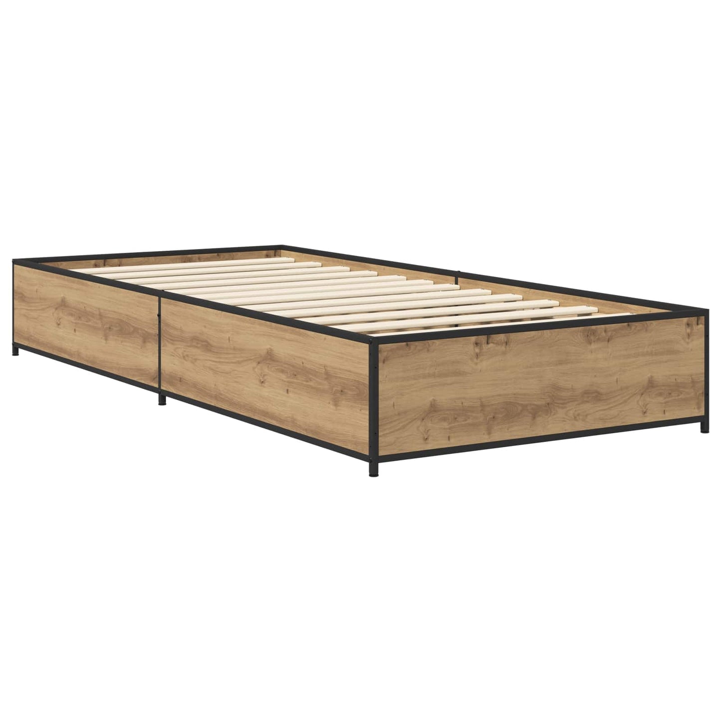 vidaXL Σκελετός Κρεβατιού Artisan Δρυς 80 x 200 cm Επεξεργασμένο Ξύλο