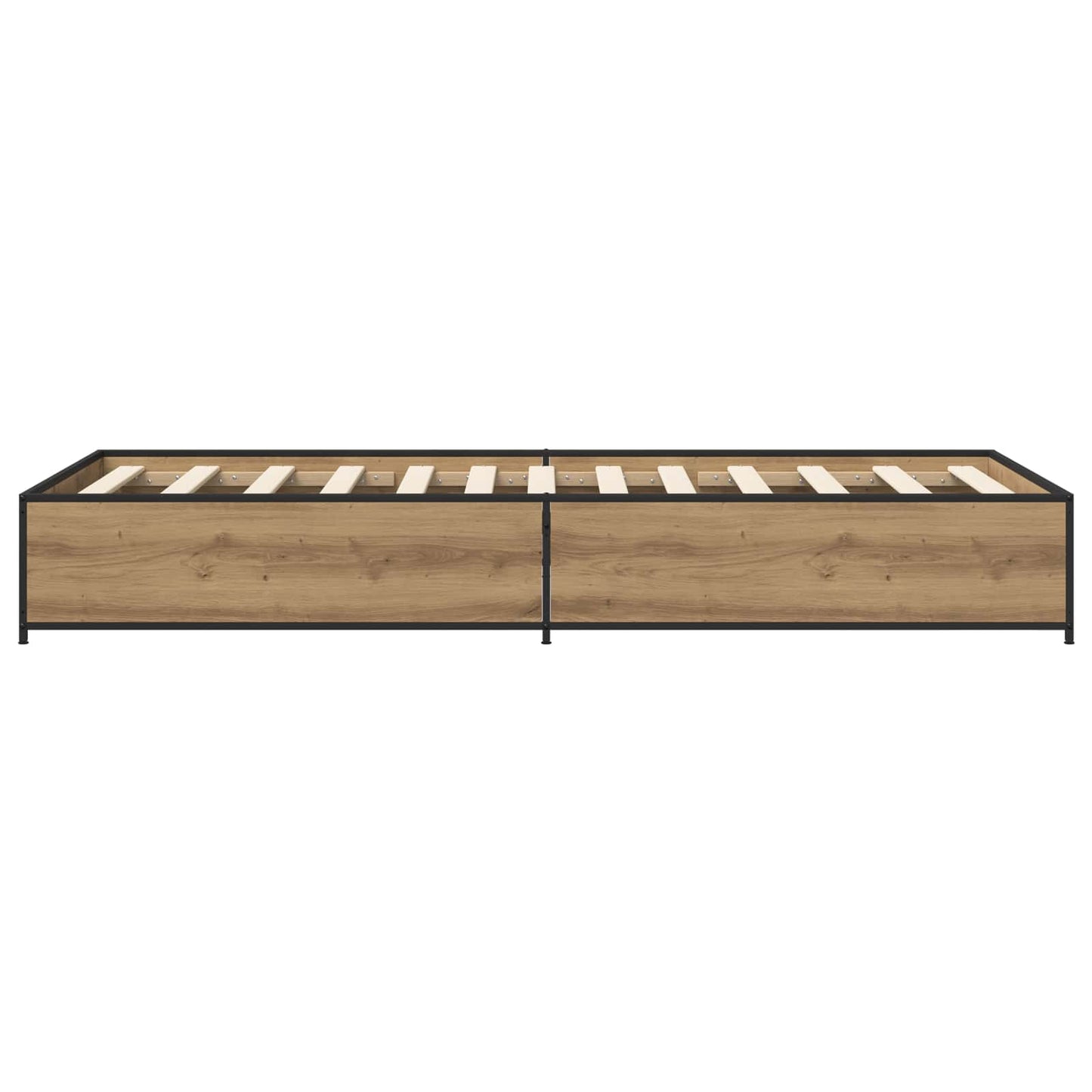 vidaXL Σκελετός Κρεβατιού Artisan Δρυς 80 x 200 cm Επεξεργασμένο Ξύλο