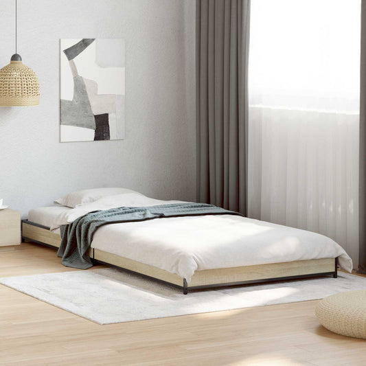 vidaXL Σκελετός Κρεβατιού Sonoma Δρυς 80 x 200 cm Επεξεργασμένο Ξύλο