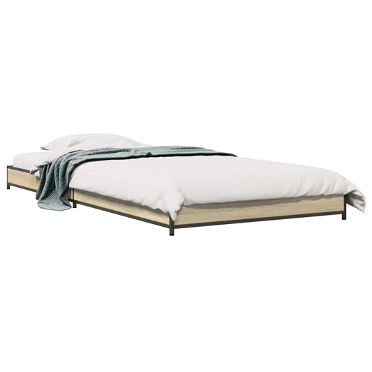 vidaXL Σκελετός Κρεβατιού Sonoma Δρυς 80 x 200 cm Επεξεργασμένο Ξύλο
