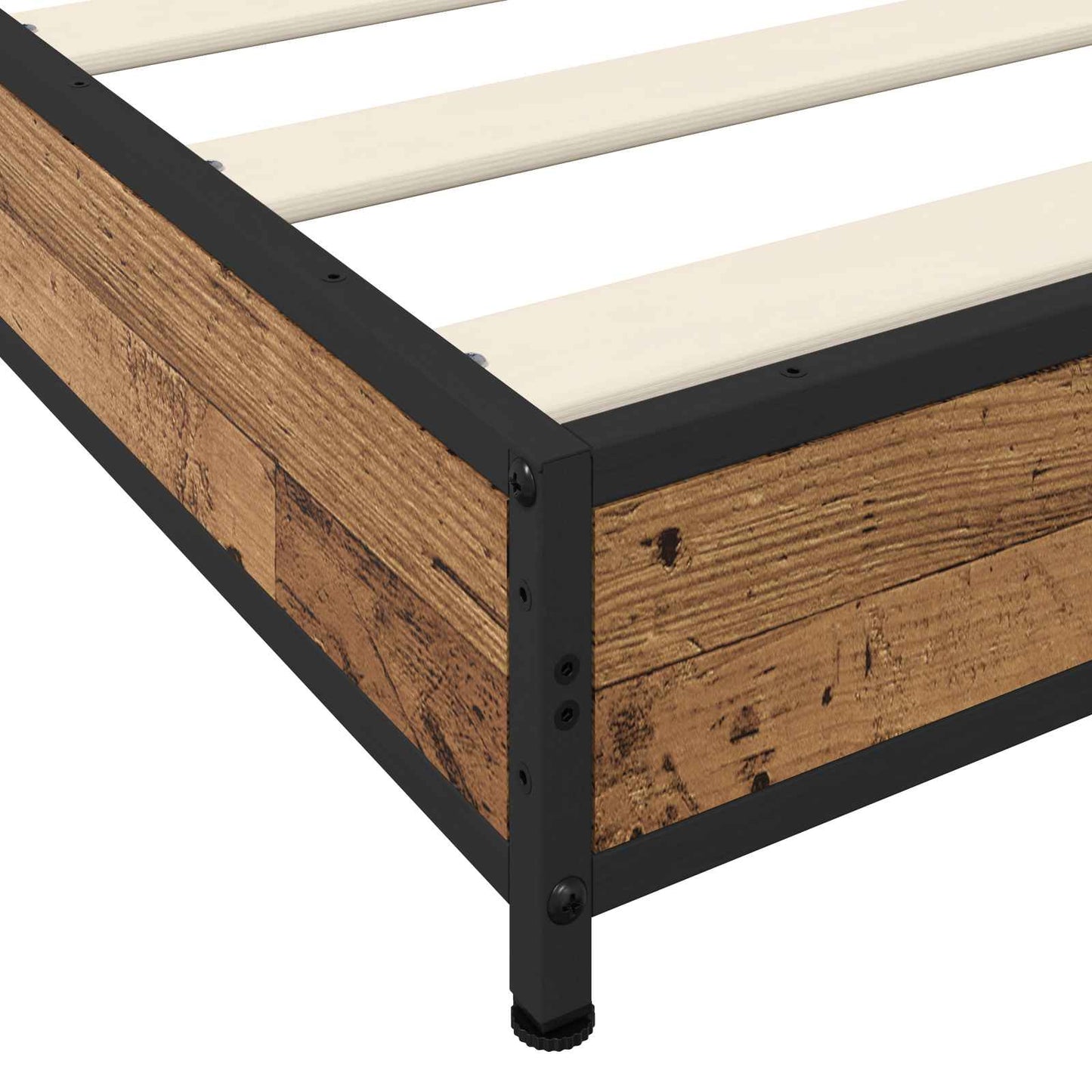 vidaXL Σκελετός Κρεβατιού Παλαιωμένο ξύλο 80 x 200 cm
