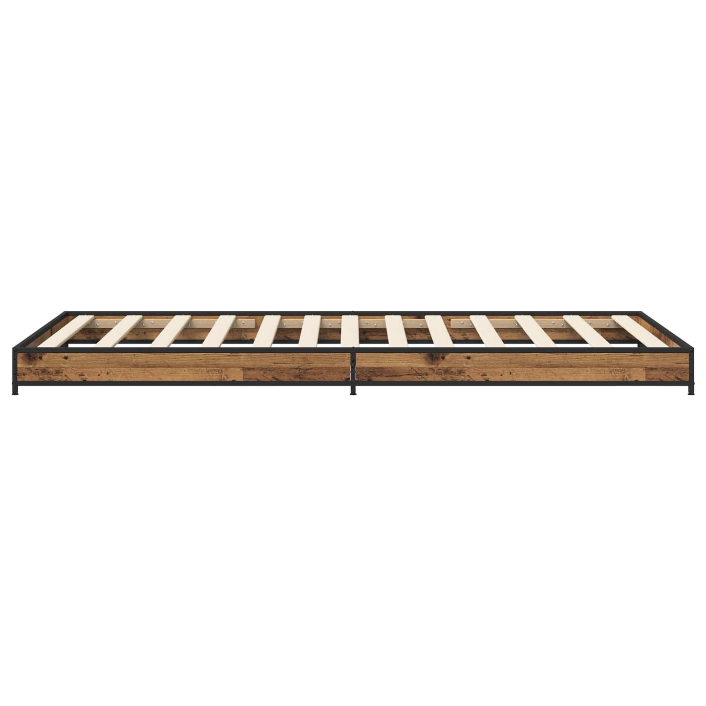 vidaXL Σκελετός Κρεβατιού Παλαιωμένο ξύλο 80 x 200 cm