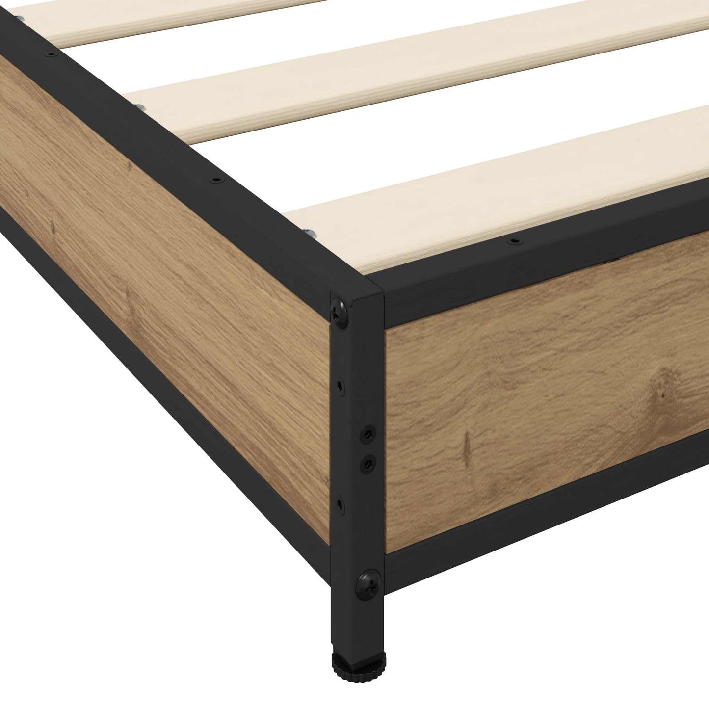 vidaXL Σκελετός Κρεβατιού Artisan Δρυς 80 x 200 cm Επεξεργασμένο Ξύλο