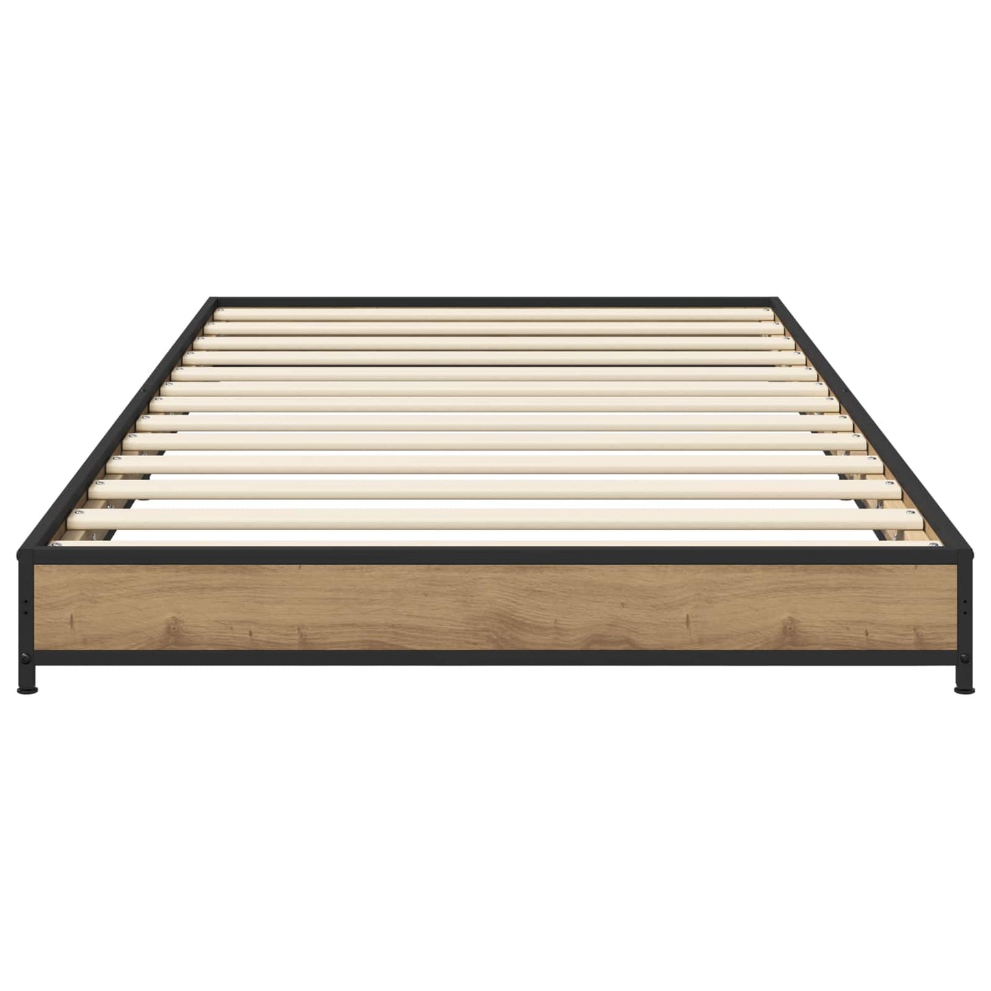 vidaXL Σκελετός Κρεβατιού Artisan Δρυς 80 x 200 cm Επεξεργασμένο Ξύλο